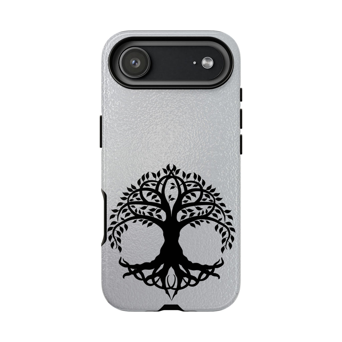 Celtic Tree of Life Tough Phone Case Minimalist Black Irish Symbol Cover iPhone 17 16 15 14 13 Galaxy Google