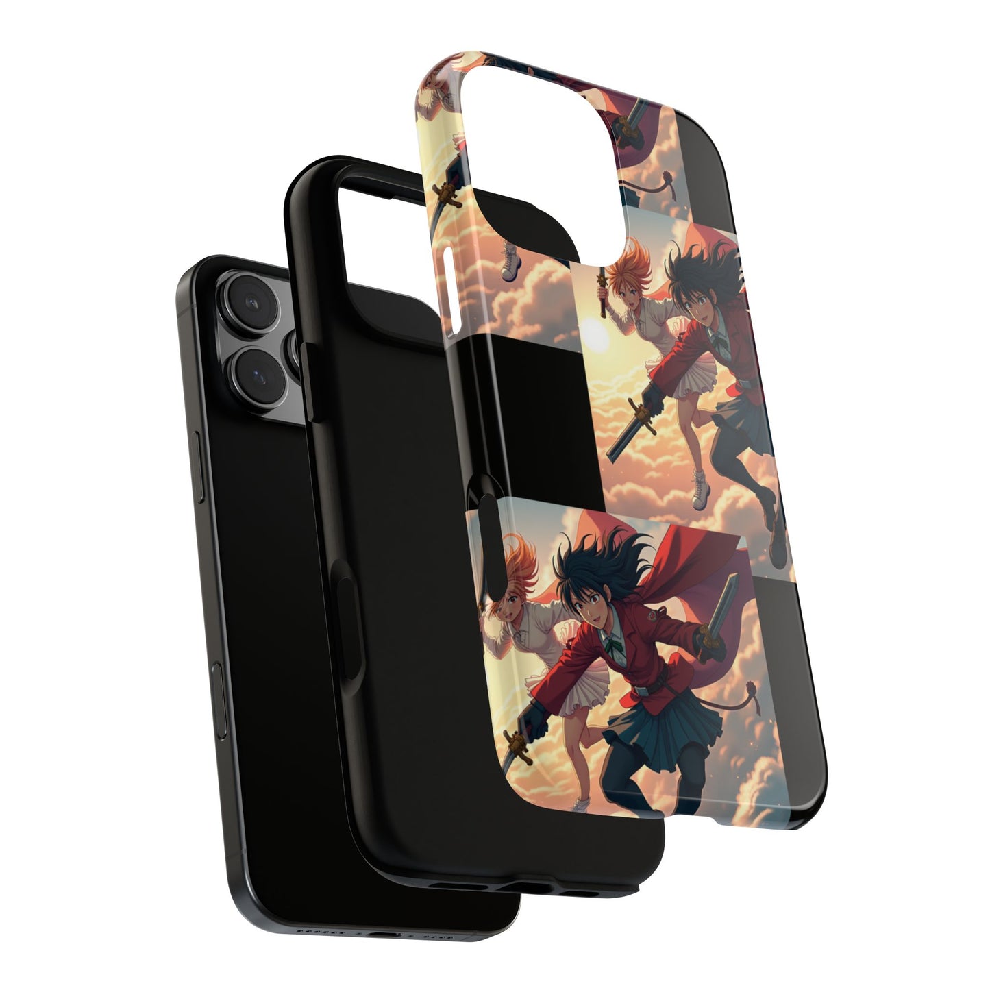 Anime Girl Phone Case, iPhone, Google Pixel and Galaxy, Cool Anime Case for Teens, Otaku Gift, Fantasy Art Aesthetic Phone Cover