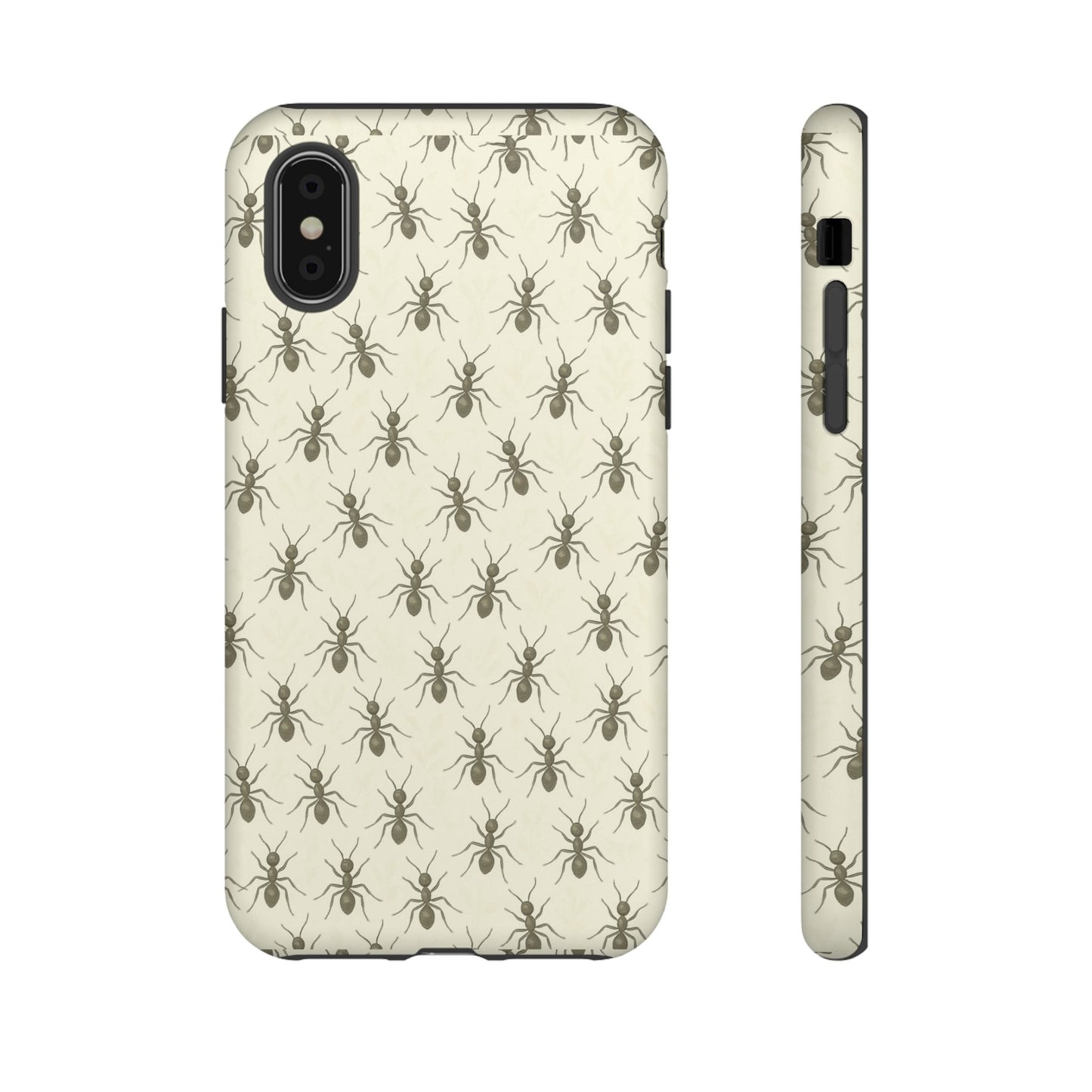 Marching Ant Pattern Tough Phone Case - Realistic Insect Art, Minimalist Nature Aesthetic, Compatible with iPhone, Galaxy, and Google Phones