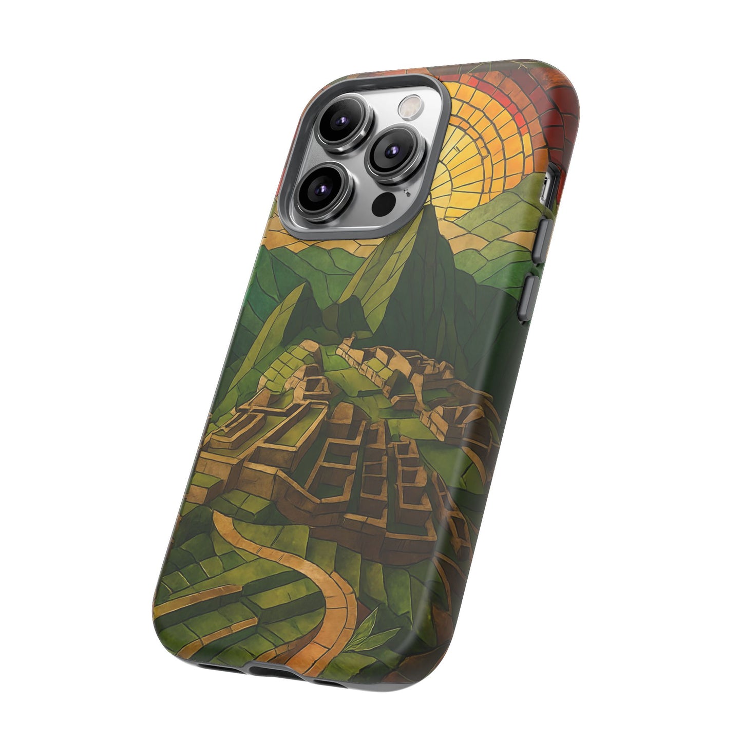 Inca Ruins Tough Phone Case - Machu Picchu Landmark Design, Historic Peru Travel Aesthetic Compatible with iPhone, Galaxy, and Google Phones