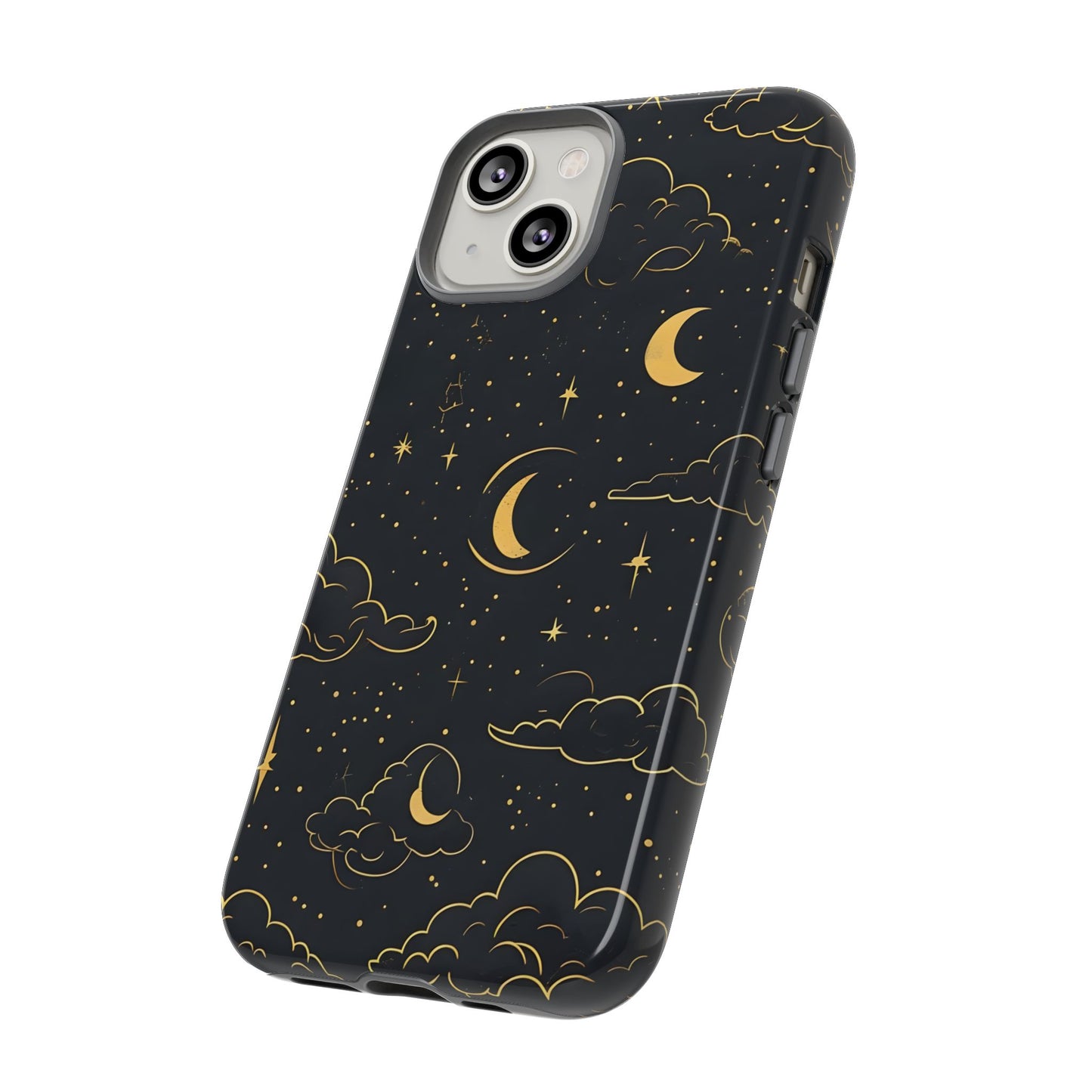 Celestial Tough Phone Case, Starry Night Design, Cozy Vibe, Gift for Space Lovers, Compatible with iPhone 17, 16, 15, 14, 13, Galaxy, Google