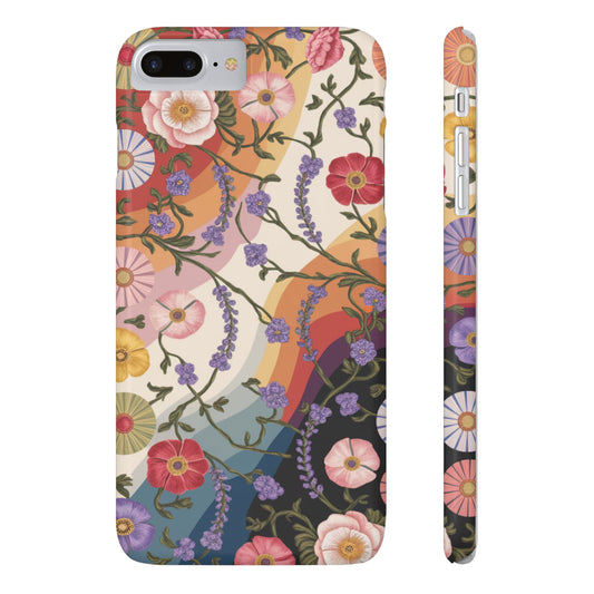 Floral Blossom Phone Case - Slim Case for Flower Lovers, Smartphone Cover, Gift for Her, Trendy Floral Design, Boho Chic Accessory