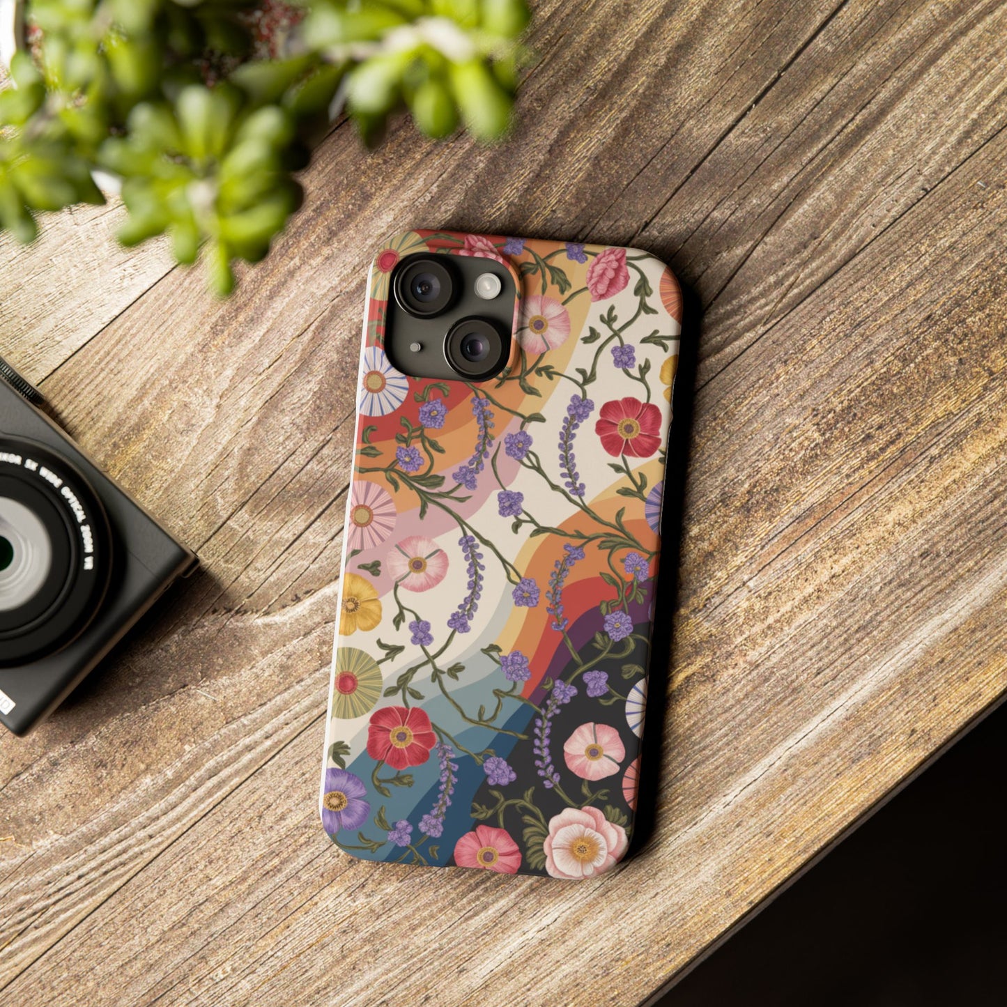 Floral Blossom Phone Case - Slim Case for Flower Lovers, Smartphone Cover, Gift for Her, Trendy Floral Design, Boho Chic Accessory