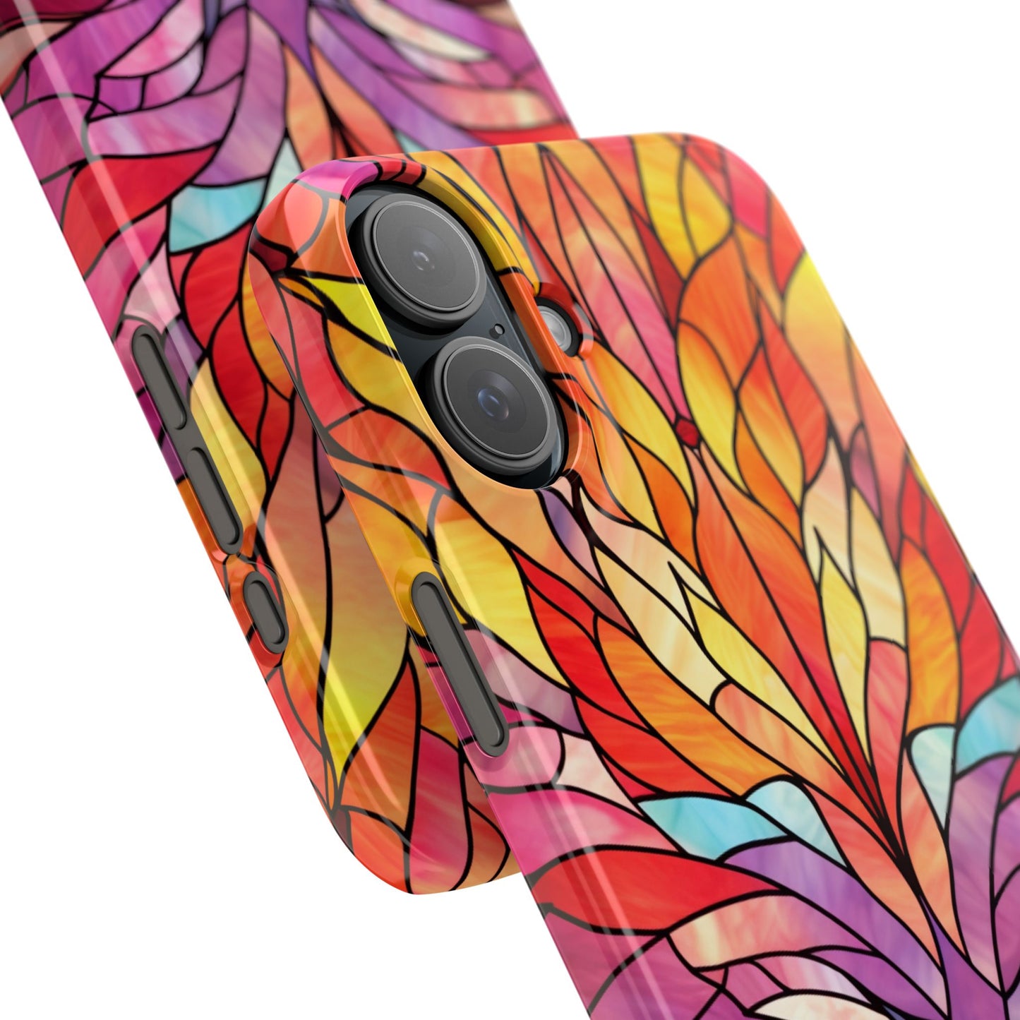 Vibrant Floral Slim Phone Cases, Colorful Smartphone Cover, Artistic Phone Skin, Unique Gift for Her, Nature-Inspired Accessory