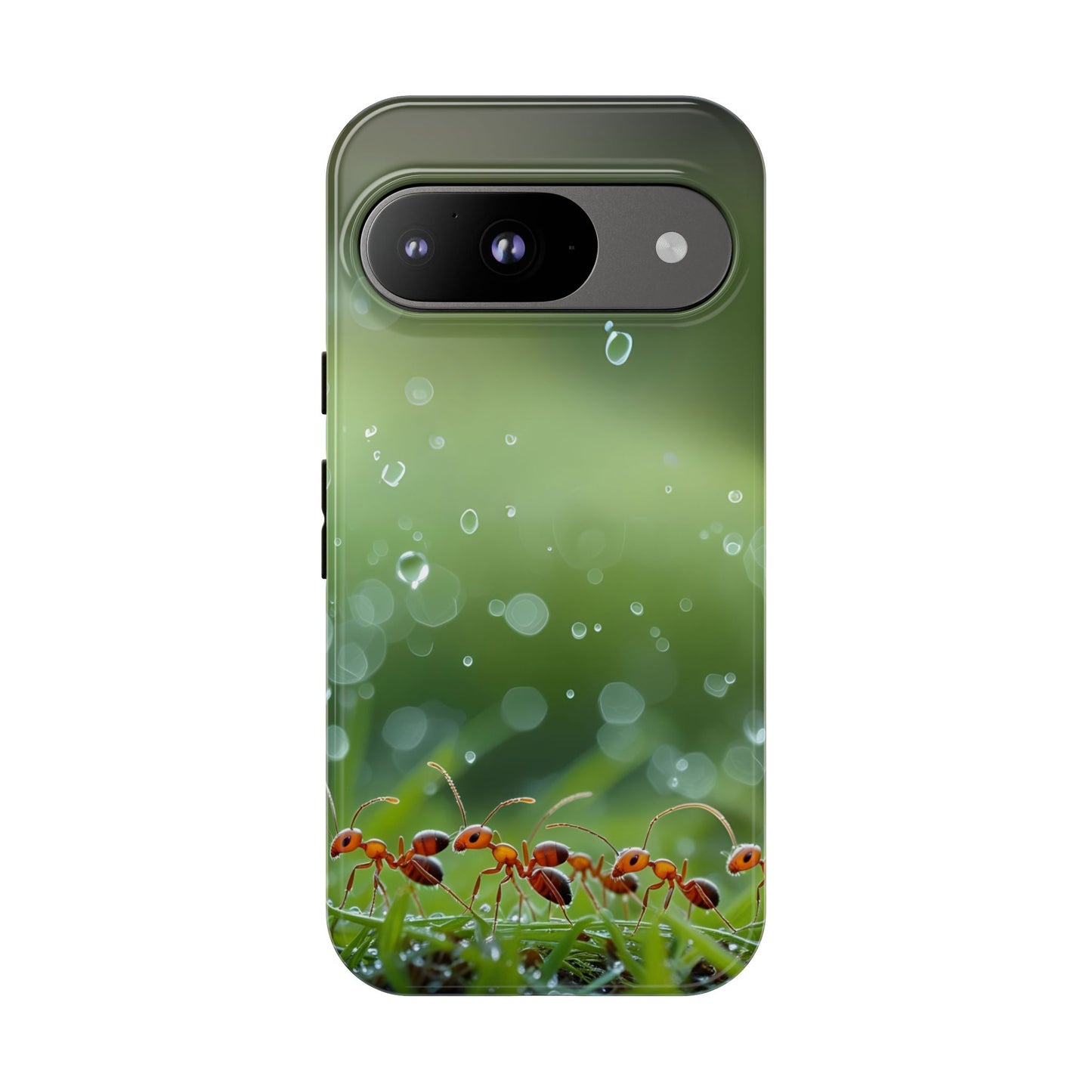 Marching Ant Pattern Tough Phone Case - Realistic Insect Art, Minimalist Nature Aesthetic, Compatible with iPhone, Galaxy, and Google Phones