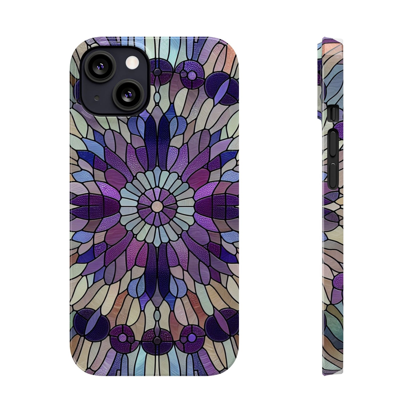 Stained Glass Floral Slim Phone Case | Vibrant Art Deco Design | Stylish Cell Phone Accessory | Gift for Art Lovers, Phone Protection, [...]