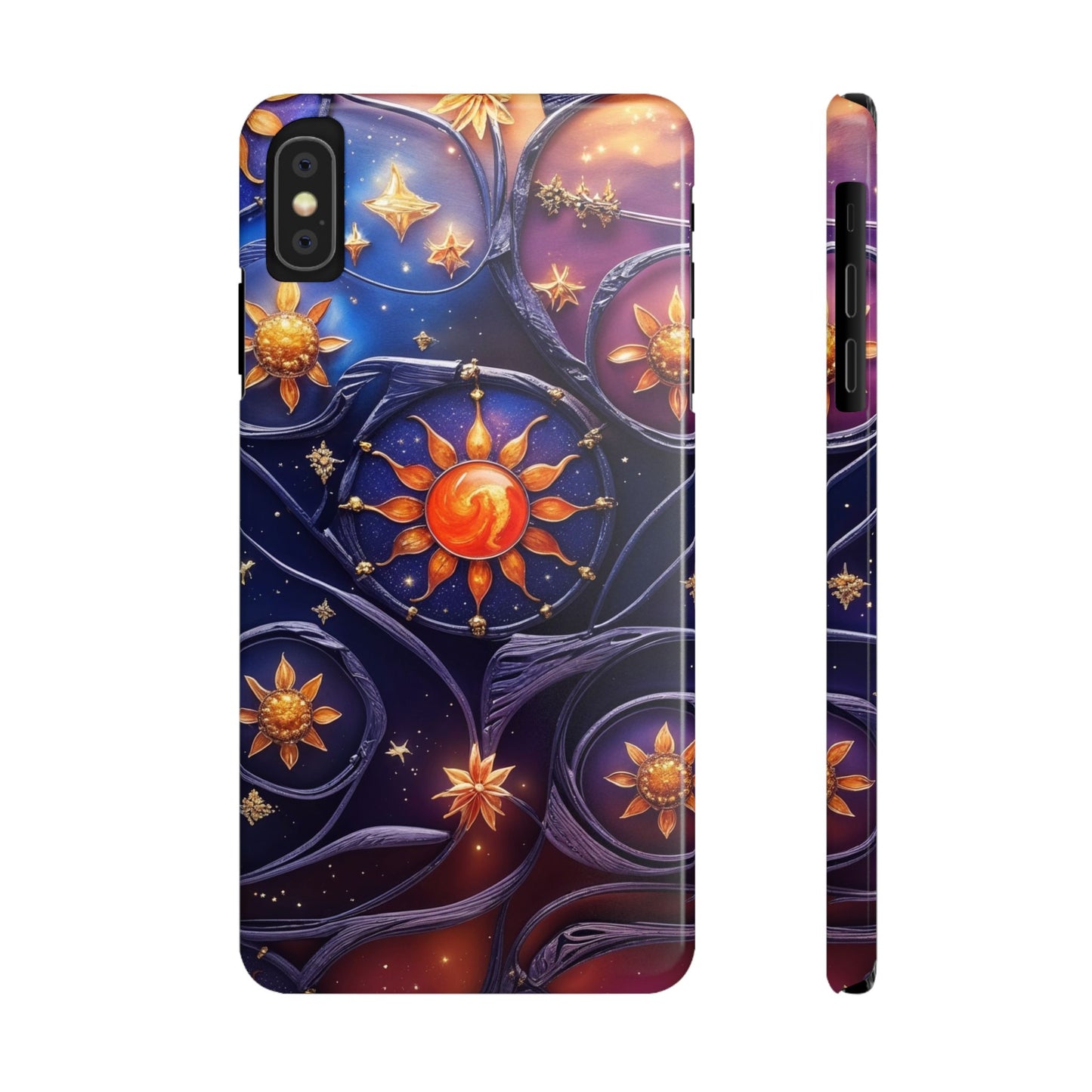Celestial Slim Phone Cases, Starry Sky Phone Cover, Zodiac Design, Astrology Gift, Cosmic Phone Accessories