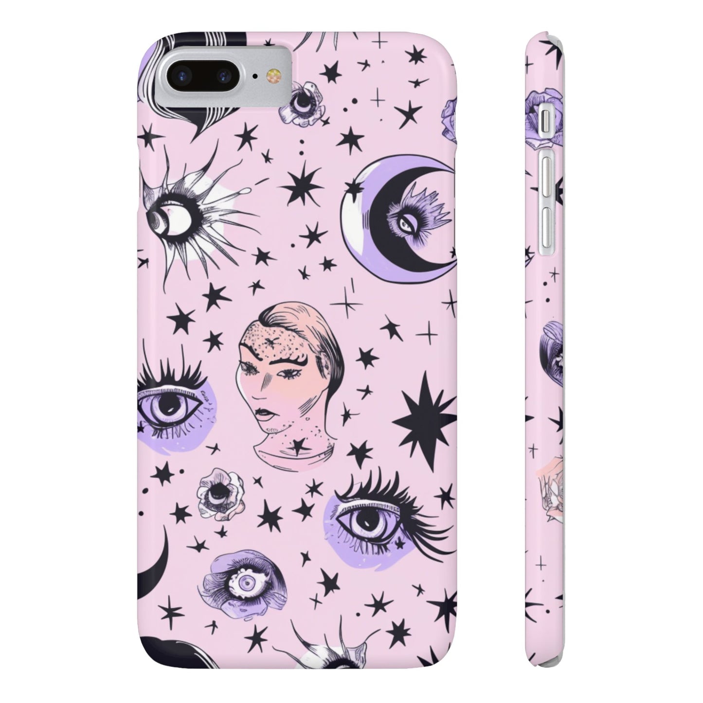 Celestial Slim Phone Cases - Stylish Cosmic Design, Personalized Phone Protectors, Astrology Gifts, Unique Phone Accessories, Moon & Stars