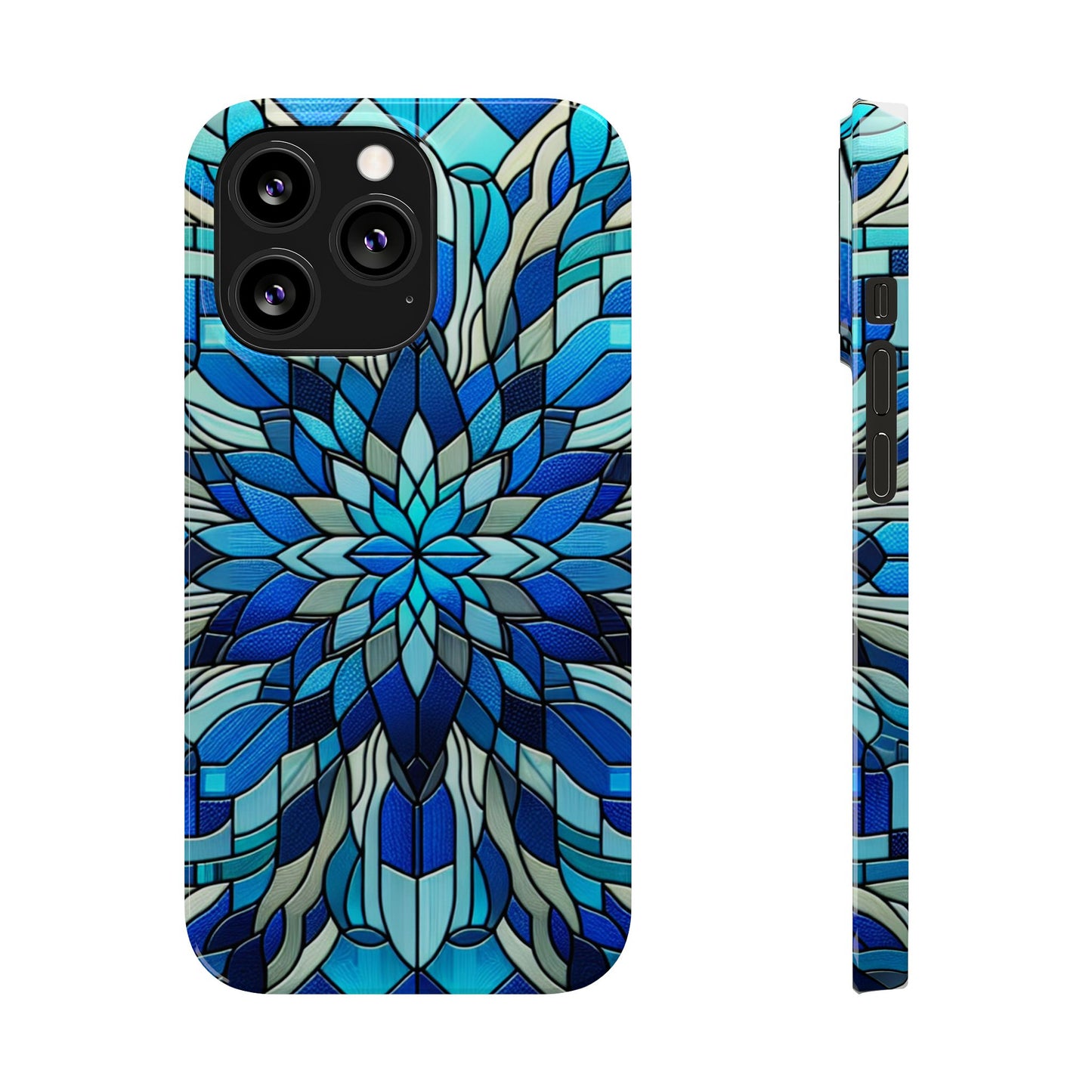 Vibrant Stained Glass Phone Cases - Artistic Cell Phone Cover, Unique Gift for Her, Phone Accessories, Holiday Present, Modern Decor