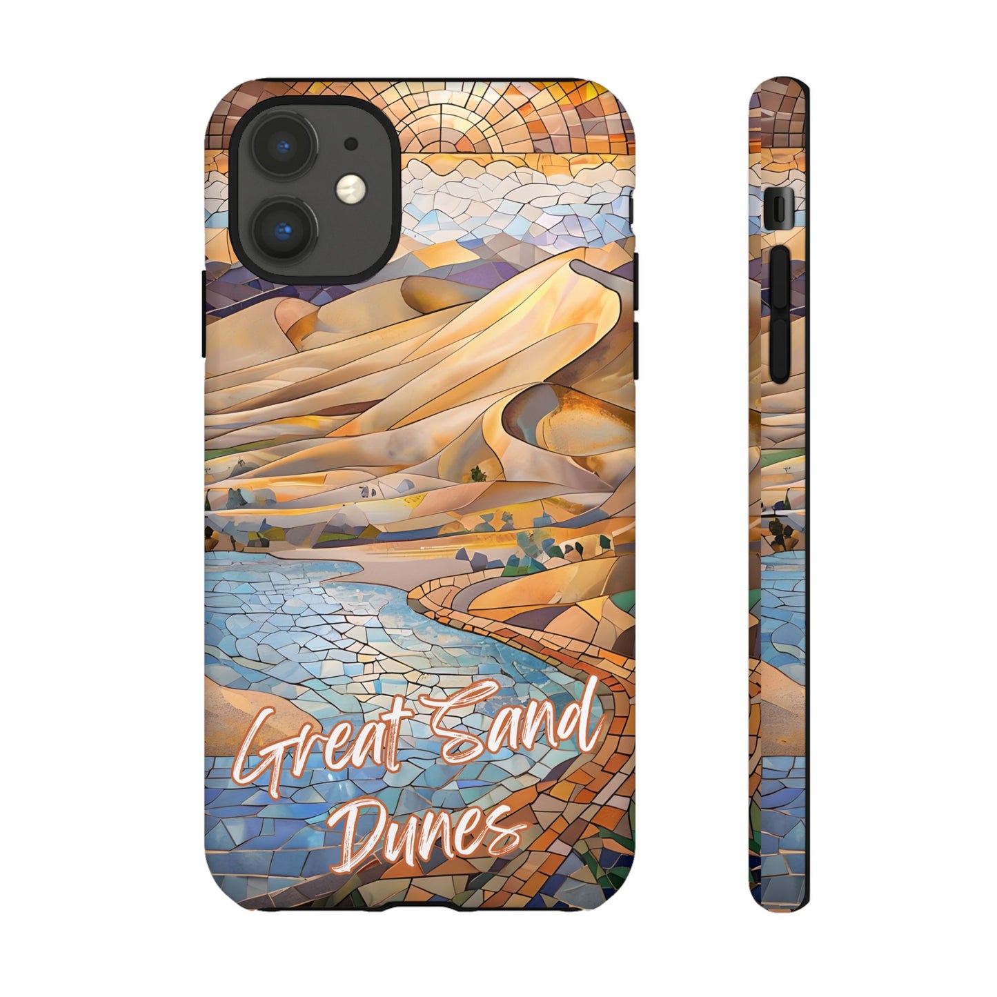 Great Sand Dunes National Park Phone Case, Mosaic Phone Case, Nature Art, National Park Gift, Scenic Forest Phone Cover, Phone Case Travel