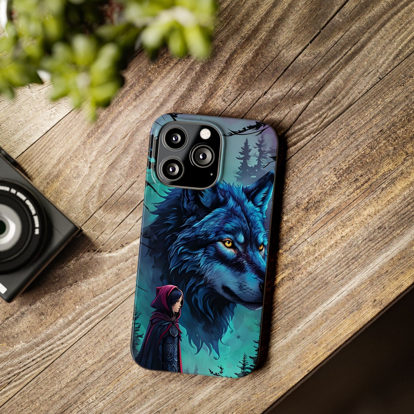 Enchanted Wolf Phone Case - Slim, Stylish Protection for Animal Lovers, Perfect for Gifts & Nature Enthusiasts, Unique Art Design