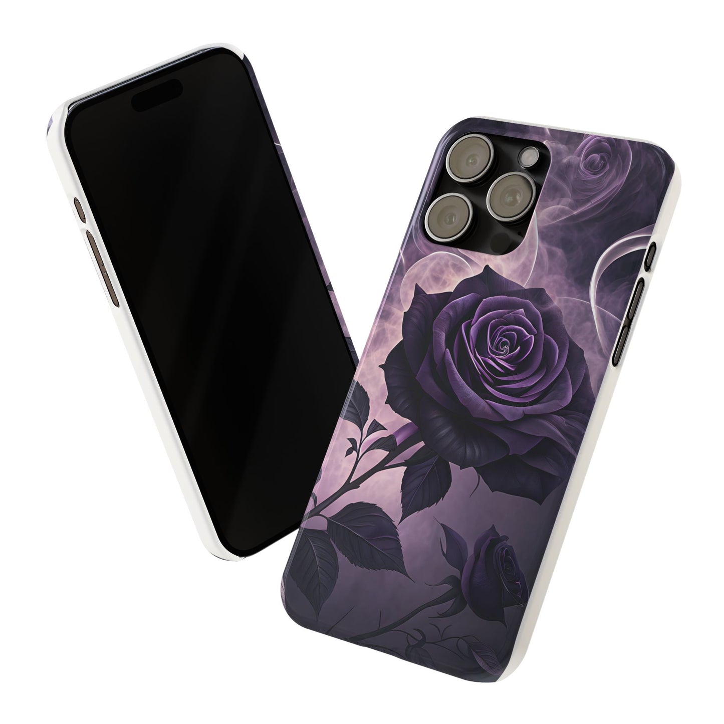 Elegant Purple Rose Phone Cases, Stylish Slim Cases for Flower Lovers, Floral Accessories, Birthday Gifts, Unique Phone Covers