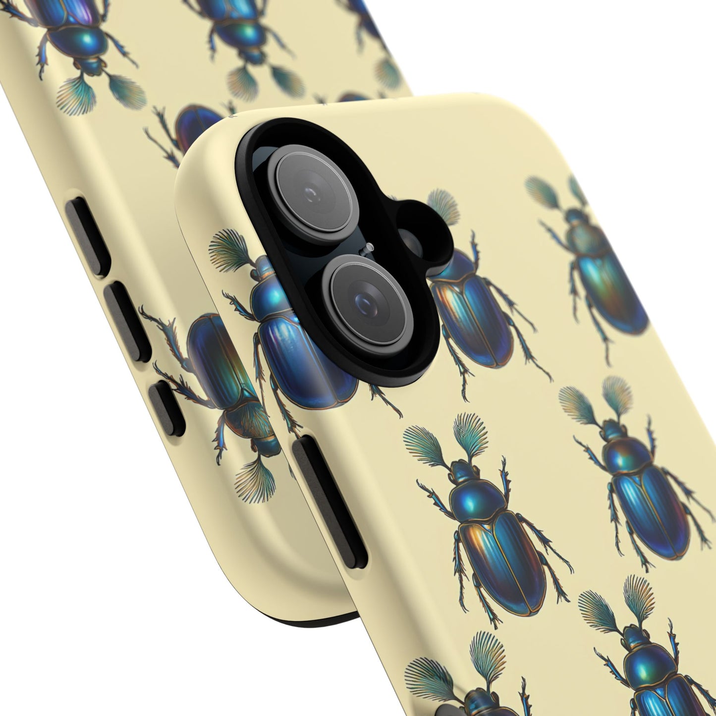 Beetle Tough Phone Case - Nature-Inspired Insect Art, Vintage Bug Pattern Design, Compatible with iPhone, Galaxy, and Google Phones