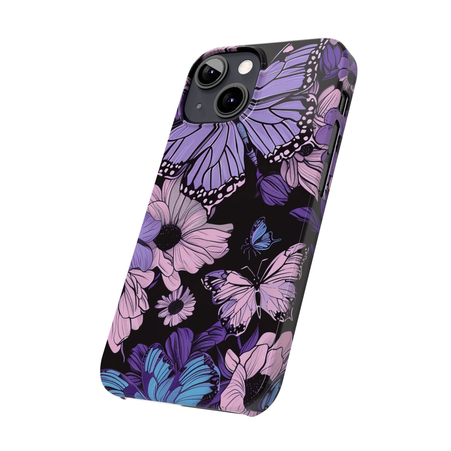 Butterfly Floral Phone Case | Slim Phone Cases for Nature Lovers, Floral Gifts, Trendy Accessories, Spring Vibes, Unique Phone Cover