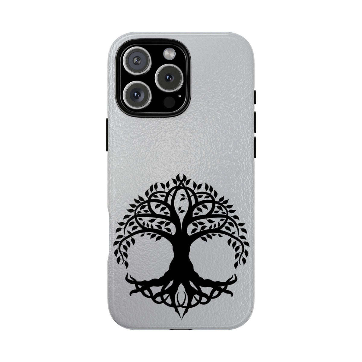 Celtic Tree of Life Tough Phone Case Minimalist Black Irish Symbol Cover iPhone 17 16 15 14 13 Galaxy Google