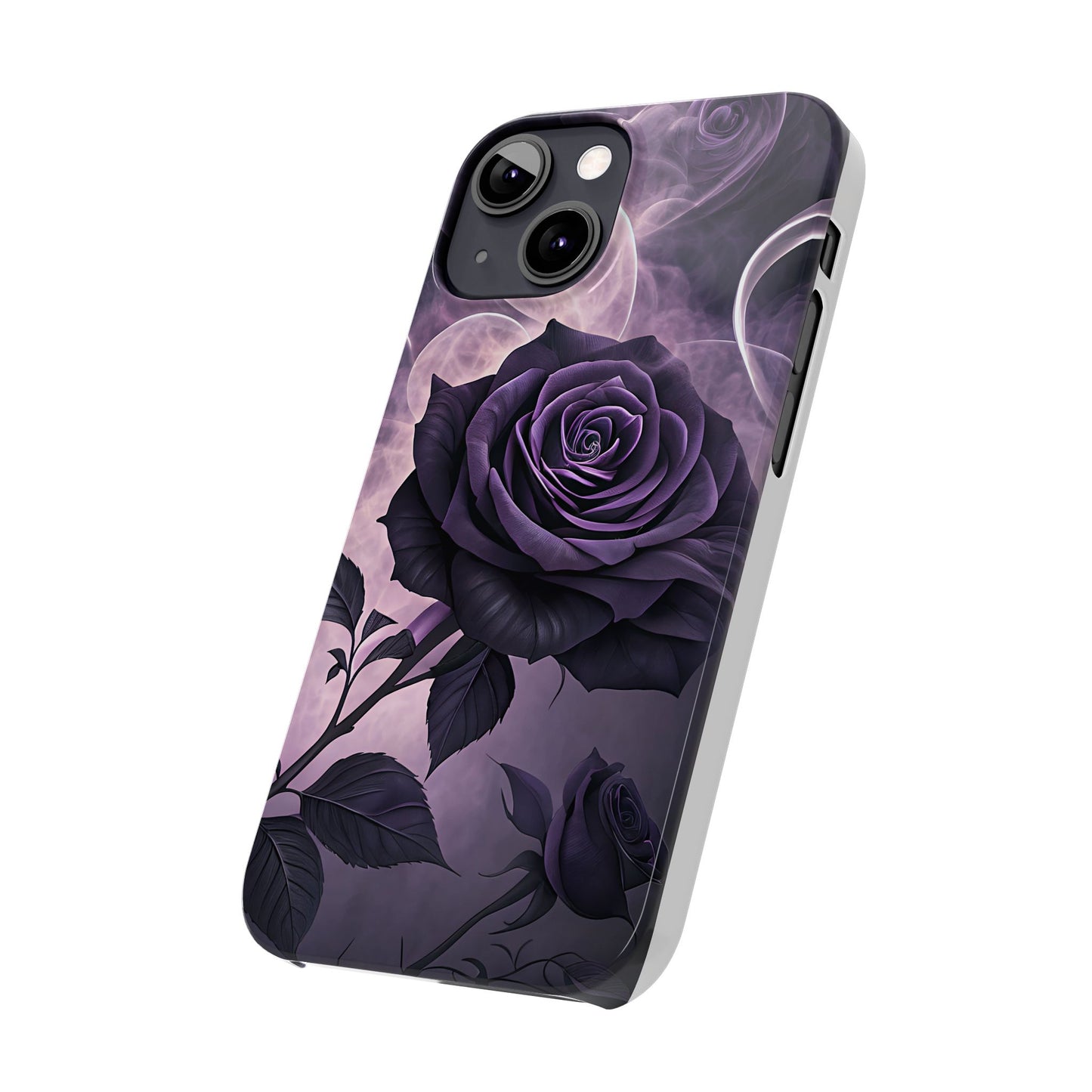 Elegant Purple Rose Phone Cases, Stylish Slim Cases for Flower Lovers, Floral Accessories, Birthday Gifts, Unique Phone Covers