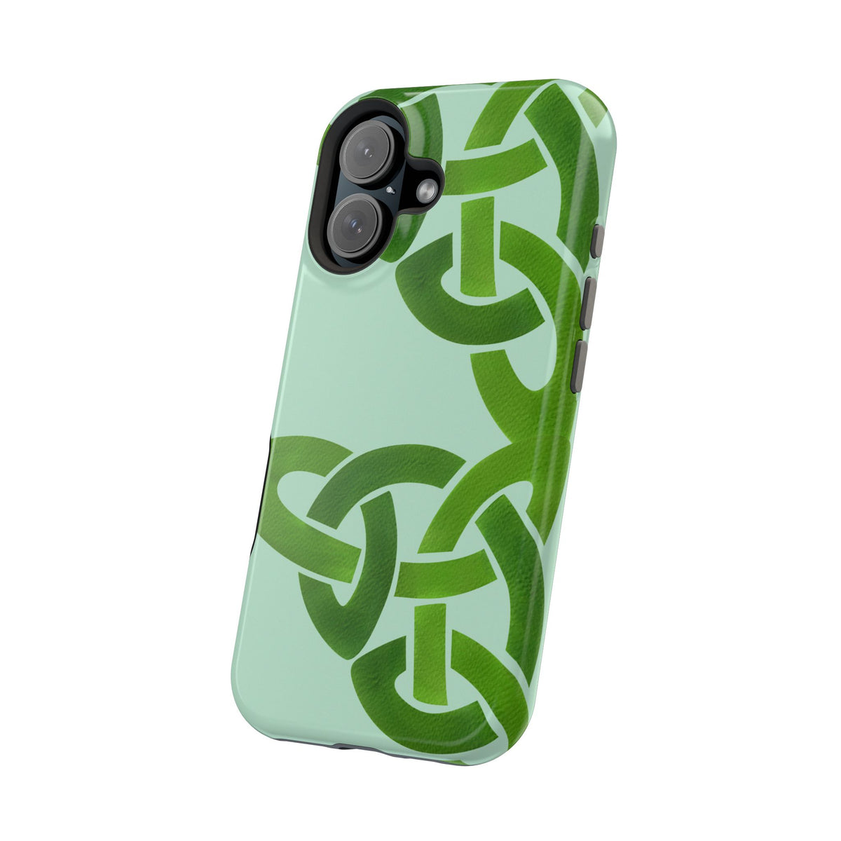 Celtic Knot Magnetic Phone Case, St. Patrick Design Phone Cover, Compatible with iPhone 17, 16, 15, 14, 13