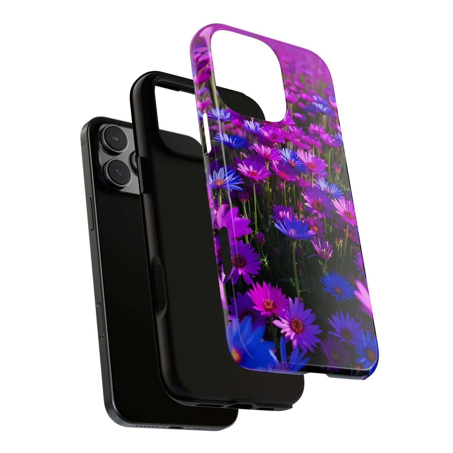 Wildflower Meadow Phone Case, Colorful Floral Garden Aesthetic, Vibrant Tough Phone Case, Compatible with iPhone, Galaxy, Google
