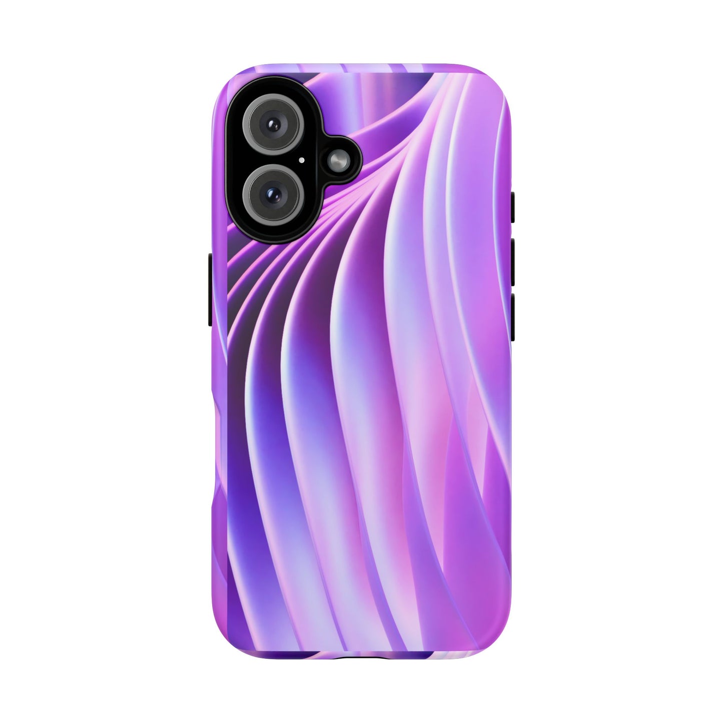 Lavender Wave Tough Phone Case - Abstract Gradient Art, Purple Aesthetic Design, Compatible with iPhone, Galaxy, and Google Phones