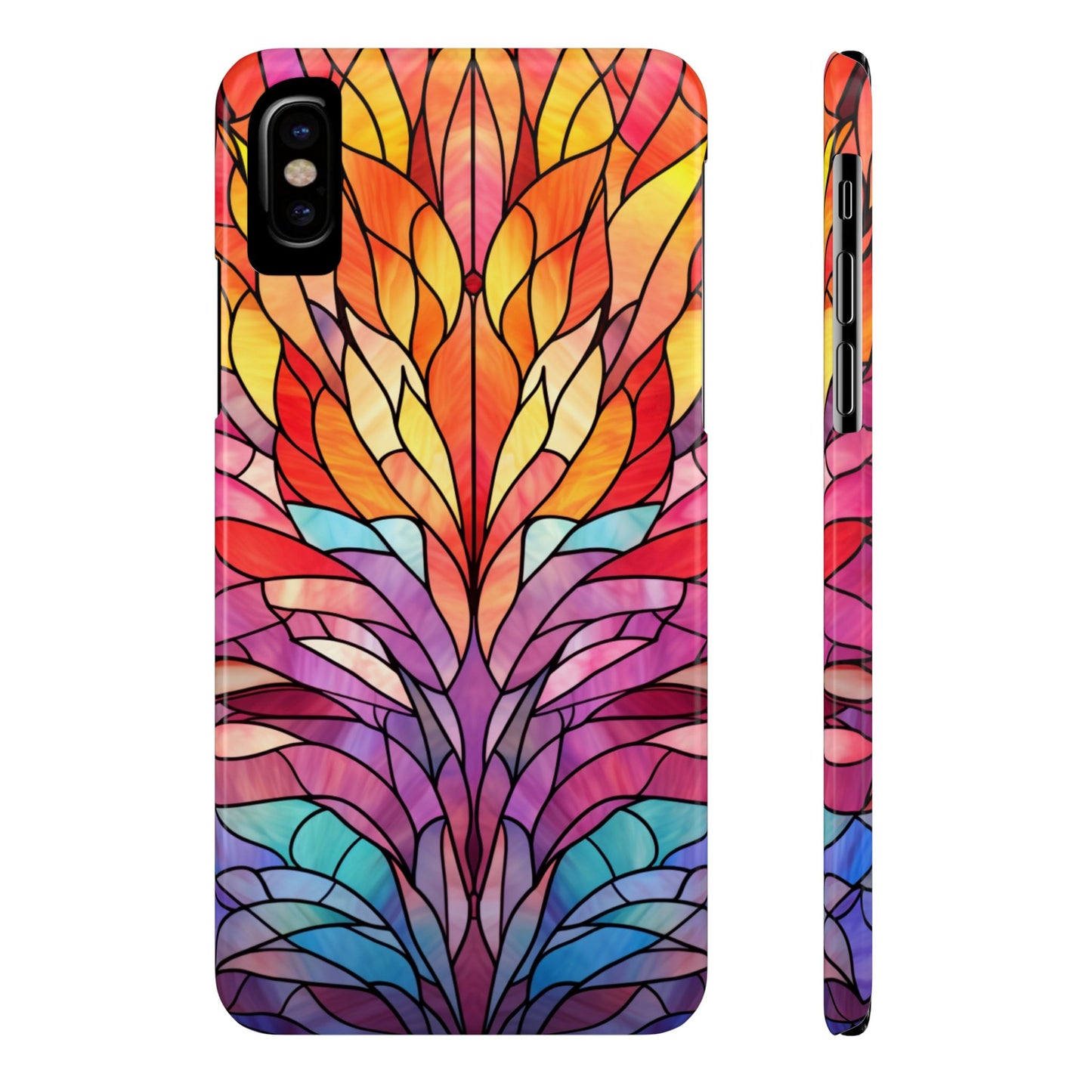 Vibrant Floral Slim Phone Cases, Colorful Smartphone Cover, Artistic Phone Skin, Unique Gift for Her, Nature-Inspired Accessory