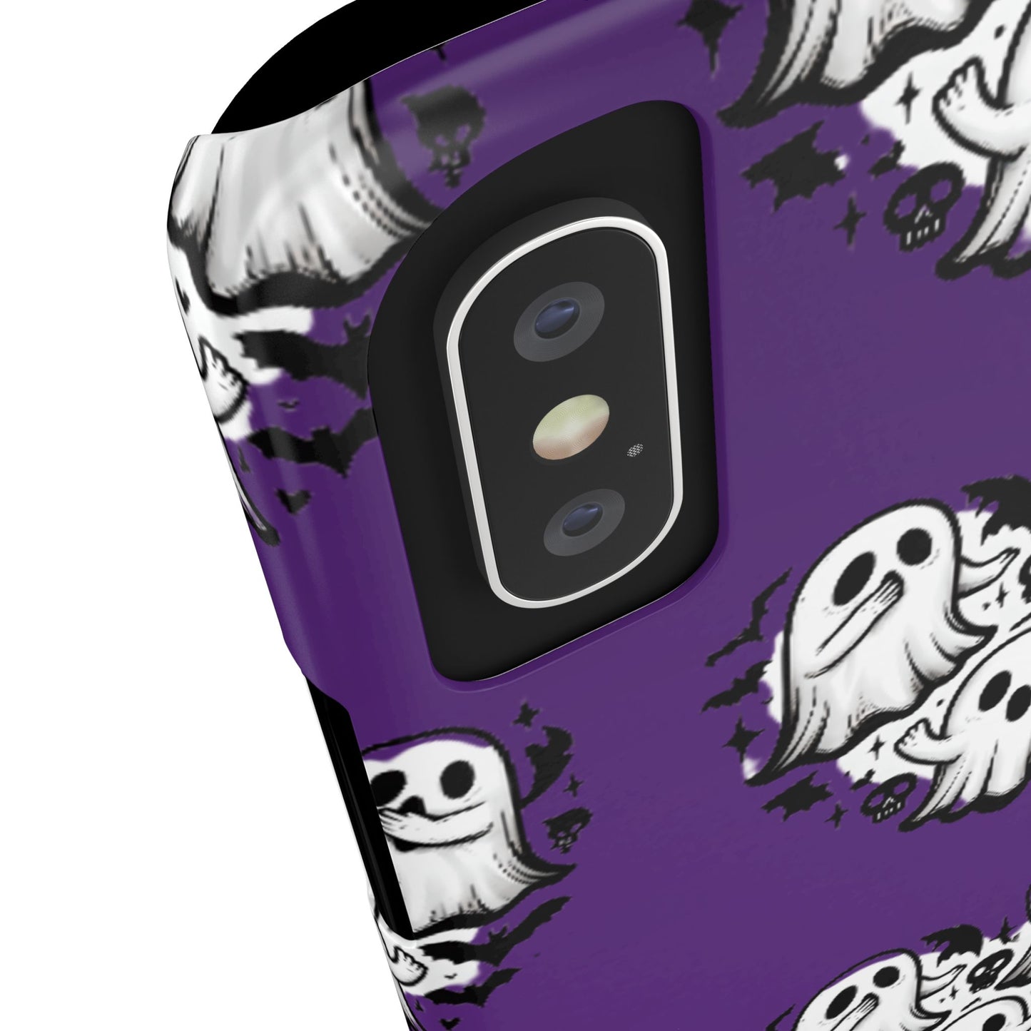 Cute Ghost Heart Slim Phone Case, Creepy Cute Spooky Heart Print, Goth Coquette Aesthetic Spooky Accessories, Halloween Gift Case