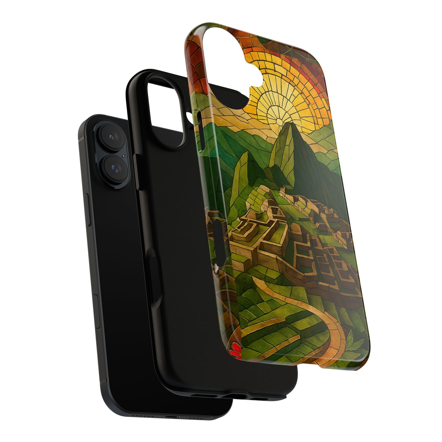 Inca Ruins Tough Phone Case - Machu Picchu Landmark Design, Historic Peru Travel Aesthetic Compatible with iPhone, Galaxy, and Google Phones