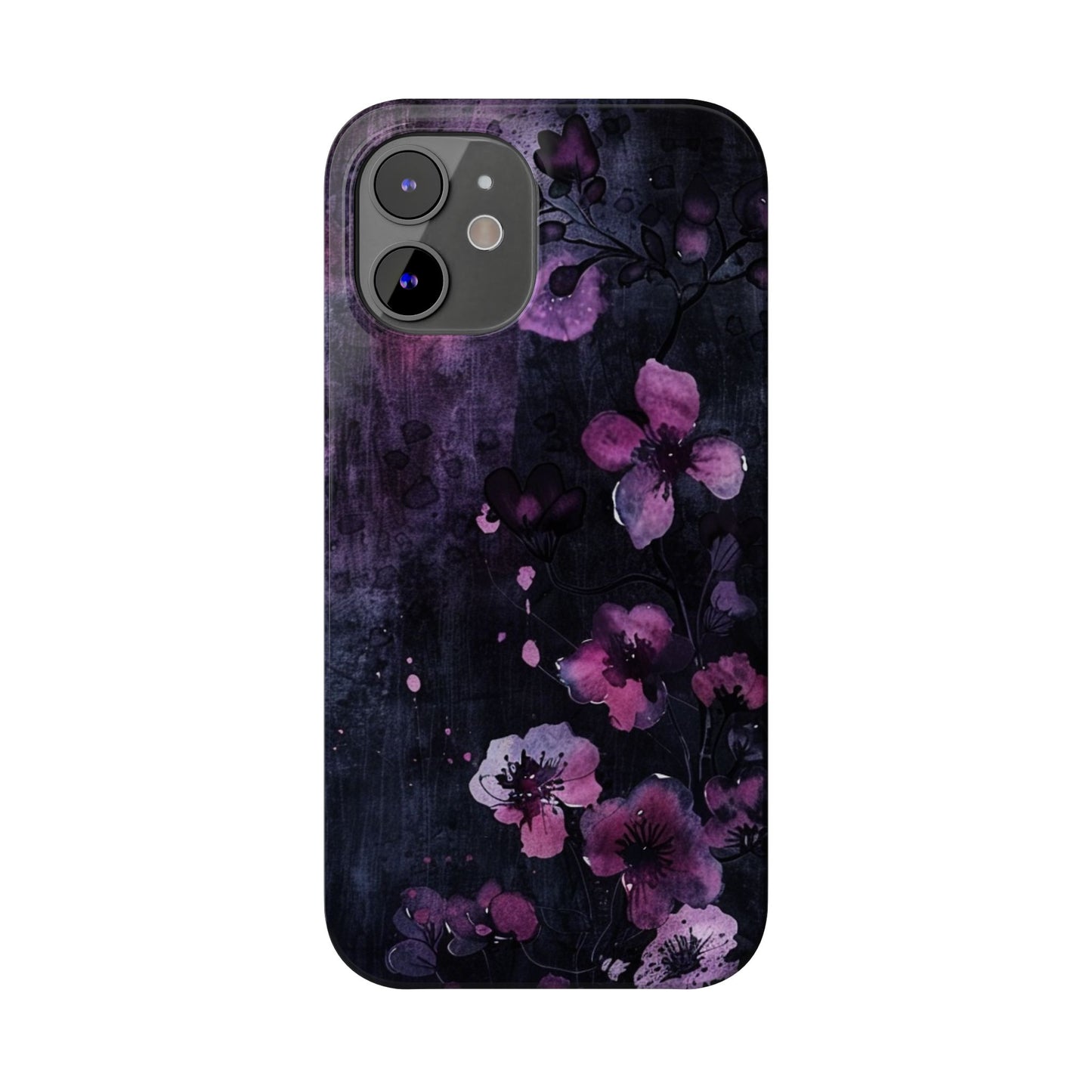Elegant Floral Slim Phone Case - Perfect Gift for Her, Stylish iPhone Cover, Birthday Surprise, Spring Accessory, Cute Phone Protector