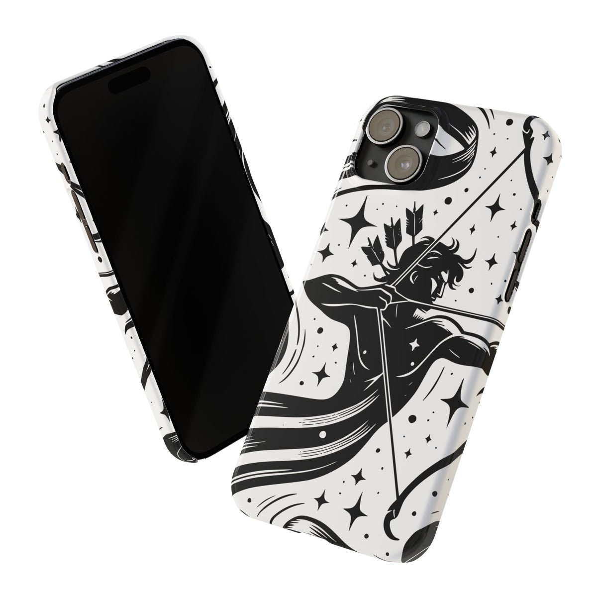 Sagittarius Zodiac Slim Phone Case, Astrology Gift for Her, Celestial Star Sign Cover, Compatible with iPhone 17, 16, 15, 14, 13