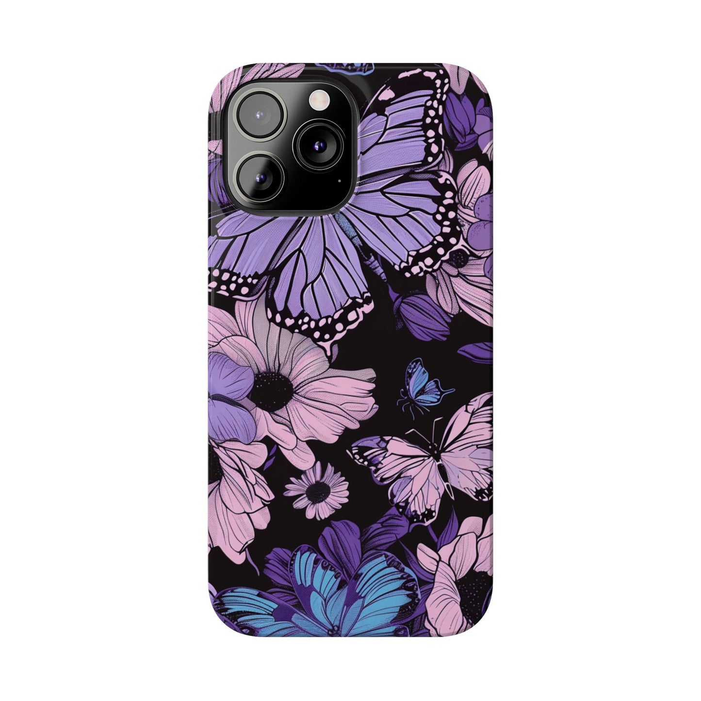 Butterfly Floral Phone Case | Slim Phone Cases for Nature Lovers, Floral Gifts, Trendy Accessories, Spring Vibes, Unique Phone Cover