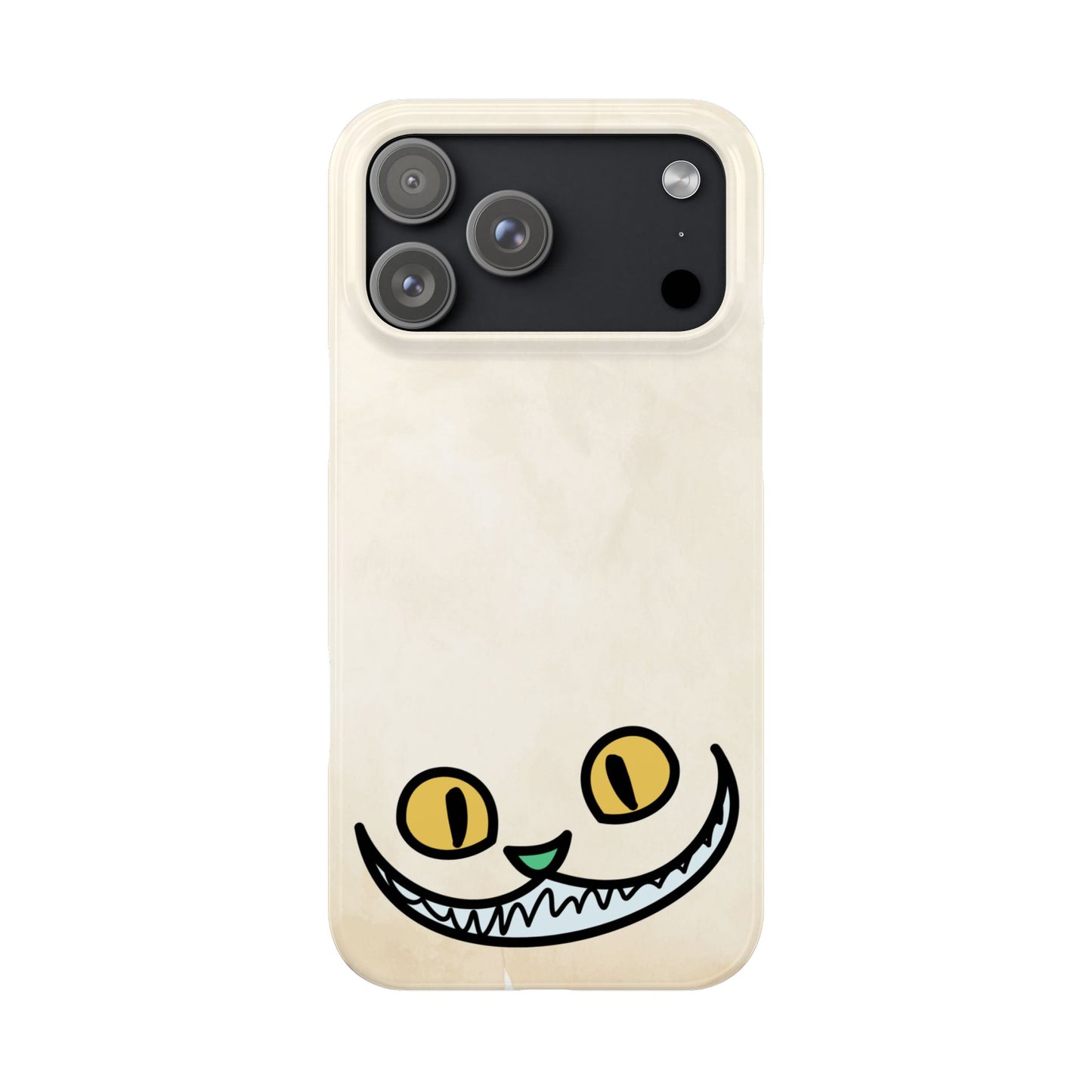 Alice in Wonderland Slim Phone Case, Cheshire Cat Phone Cover Compatible with iPhone 17, 16, 15, 14, 13