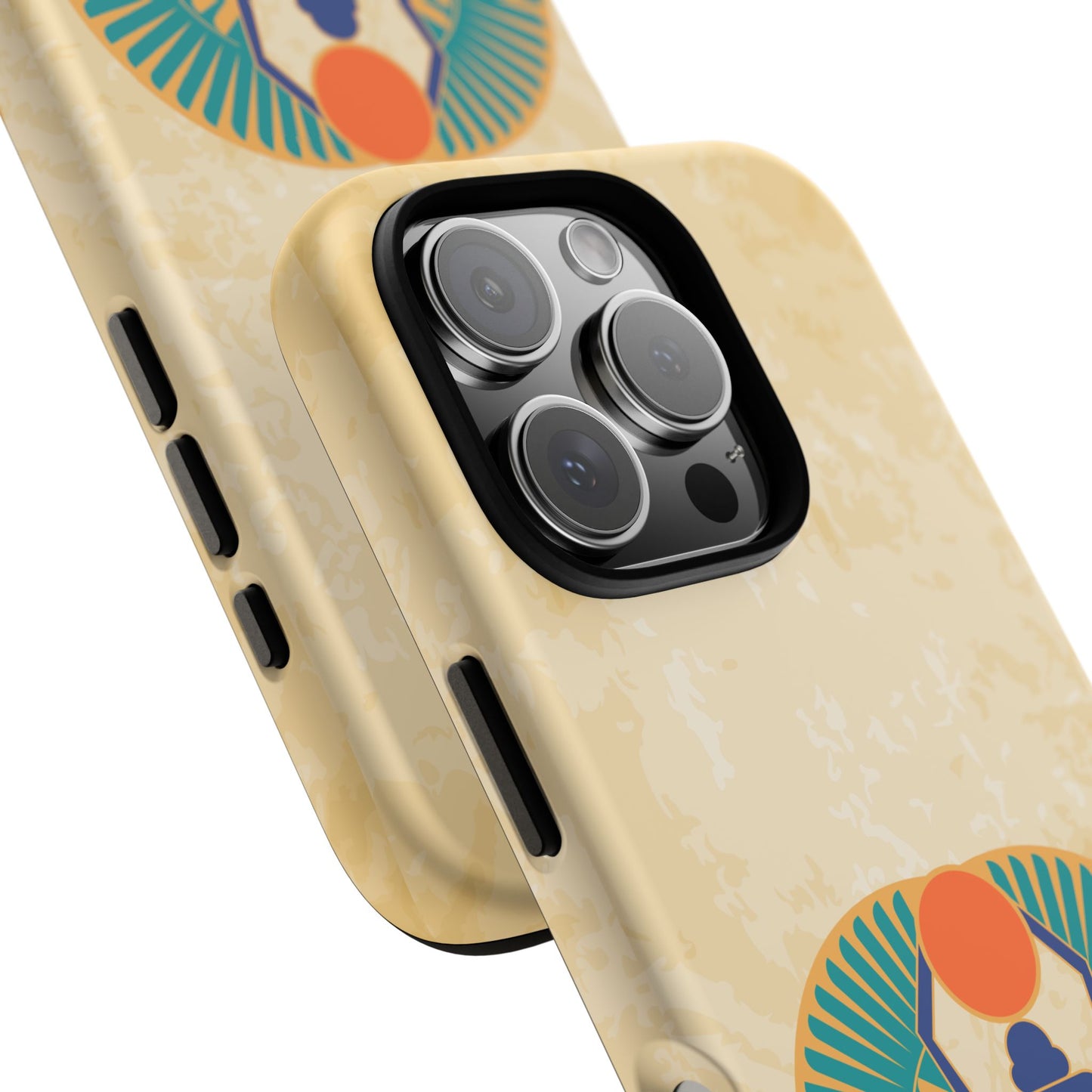 Ancient Egyptian Scarab Beetle Tough Phone Case - Symbol of Rebirth Design, Mythological Art, Compatible with iPhone, Galaxy, and Google