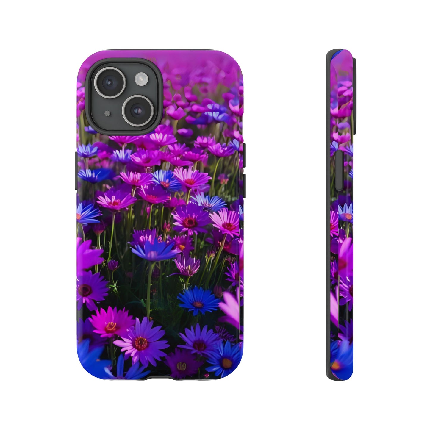 Wildflower Meadow Phone Case, Colorful Floral Garden Aesthetic, Vibrant Tough Phone Case, Compatible with iPhone, Galaxy, Google