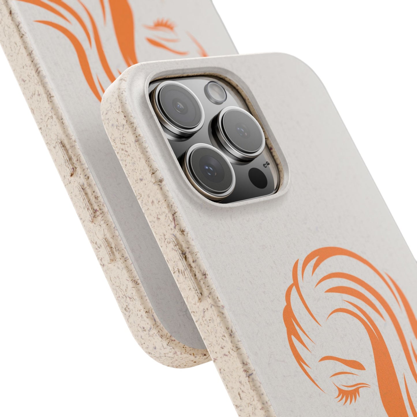 Ginger Irish Woman Biodegradable Phone Case, St Patricks Day Redhead Art, Feminine Celtic Line Art, Irish Pride Gift Compatible with iPhone