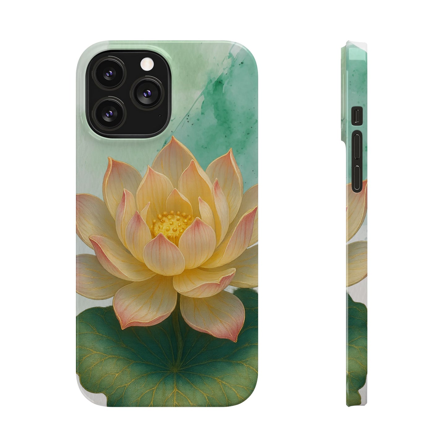 Lotus Blossom Slim Phone Cases, Floral Phone Covers, Nature-Inspired Accessories, Perfect Gift for Garden Lovers, Birthday Present
