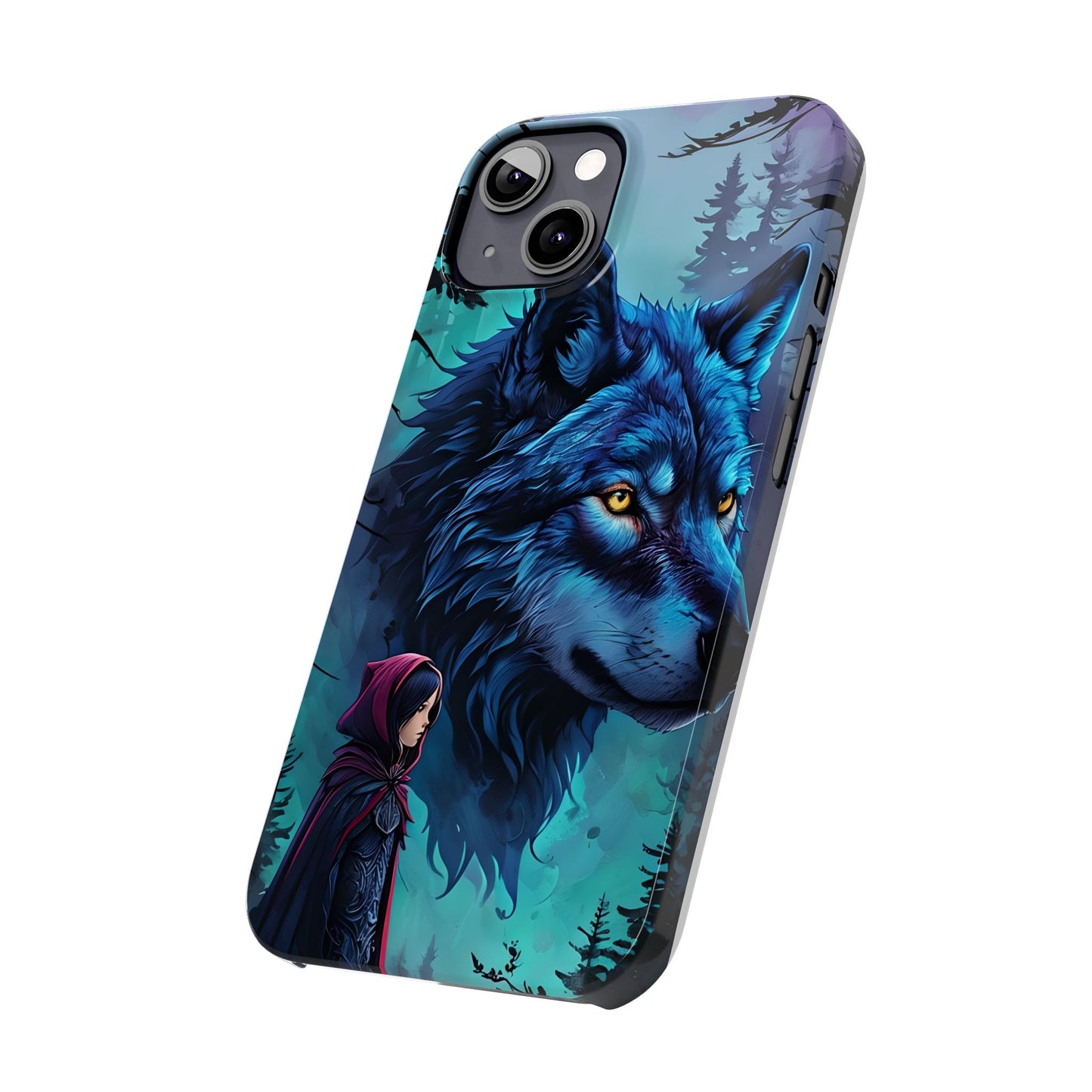 Enchanted Wolf Phone Case - Slim, Stylish Protection for Animal Lovers, Perfect for Gifts & Nature Enthusiasts, Unique Art Design