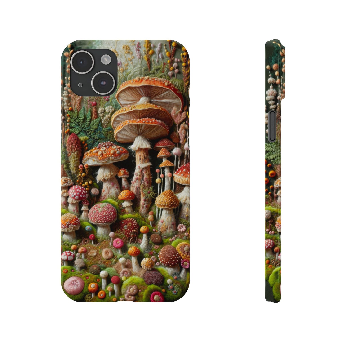 Whimsical Mushroom Slim Phone Cases - Fun, Nature-Inspired, Unique Accessories for Adorable Gift Ideas, Cute Phone Protection, [...]
