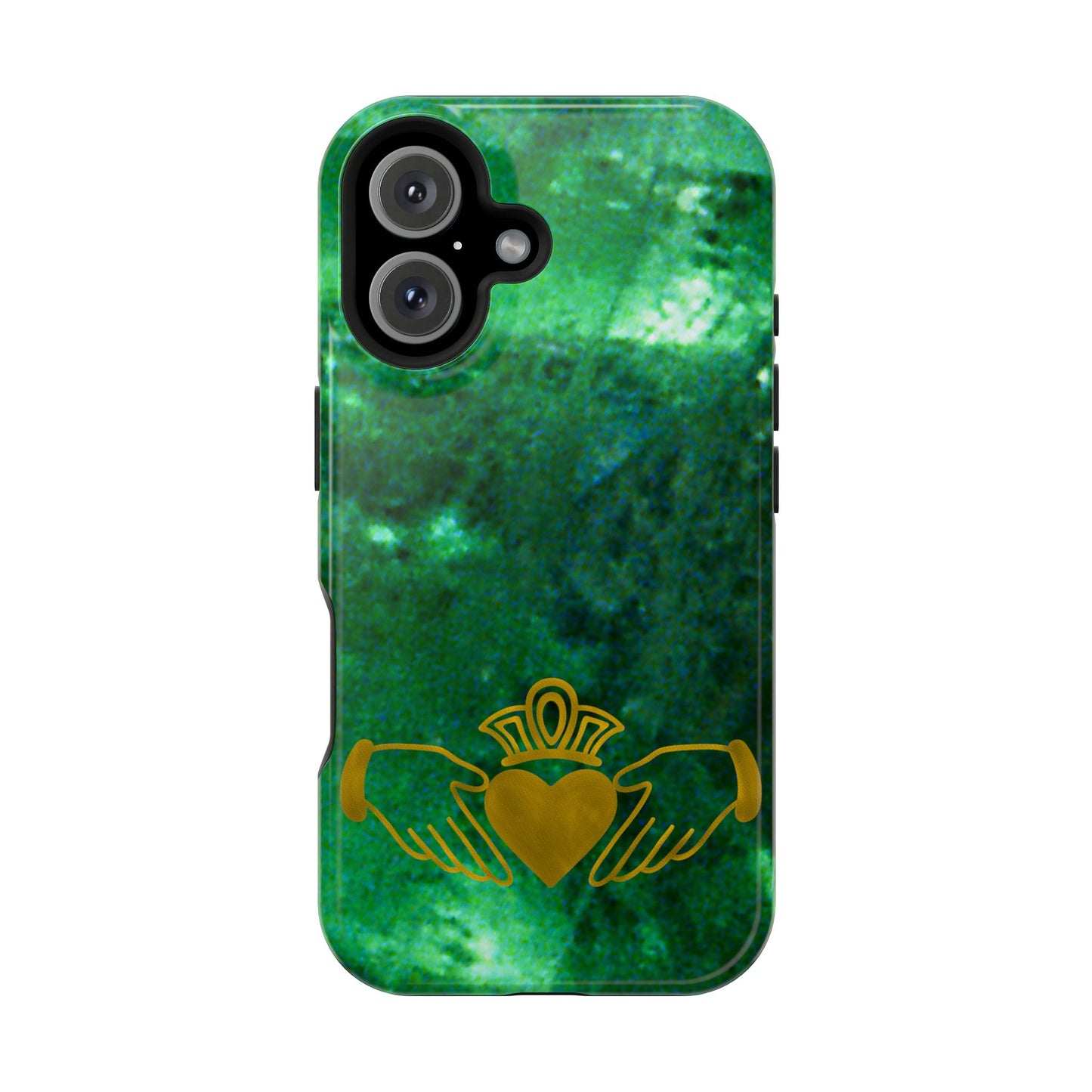 Claddagh Magnetic Phone Case, Irish Symbol Ring, Love Loyalty Friendship Vintage Gold, Compatible with iPhone 17 16 15 14 13