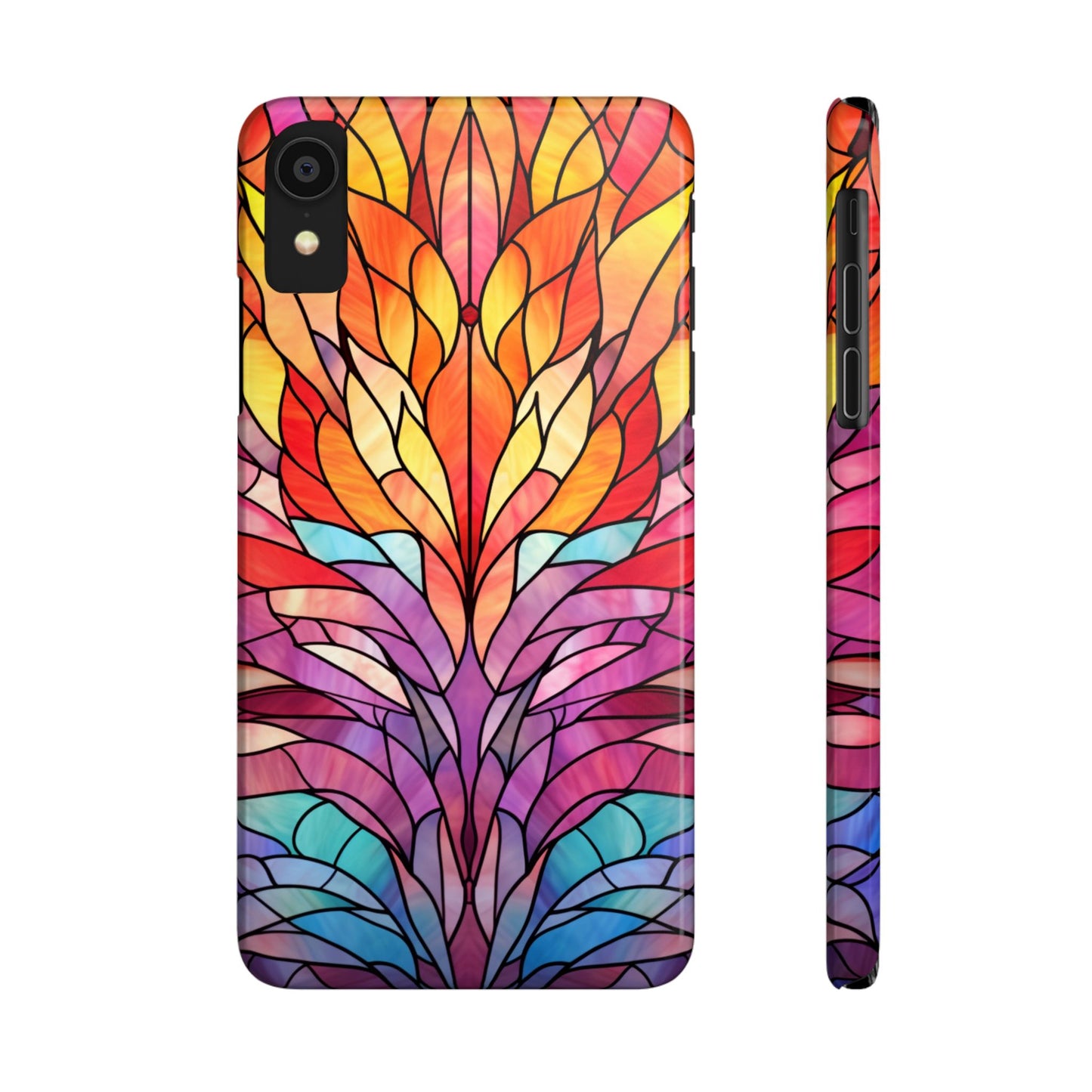 Vibrant Floral Slim Phone Cases, Colorful Smartphone Cover, Artistic Phone Skin, Unique Gift for Her, Nature-Inspired Accessory