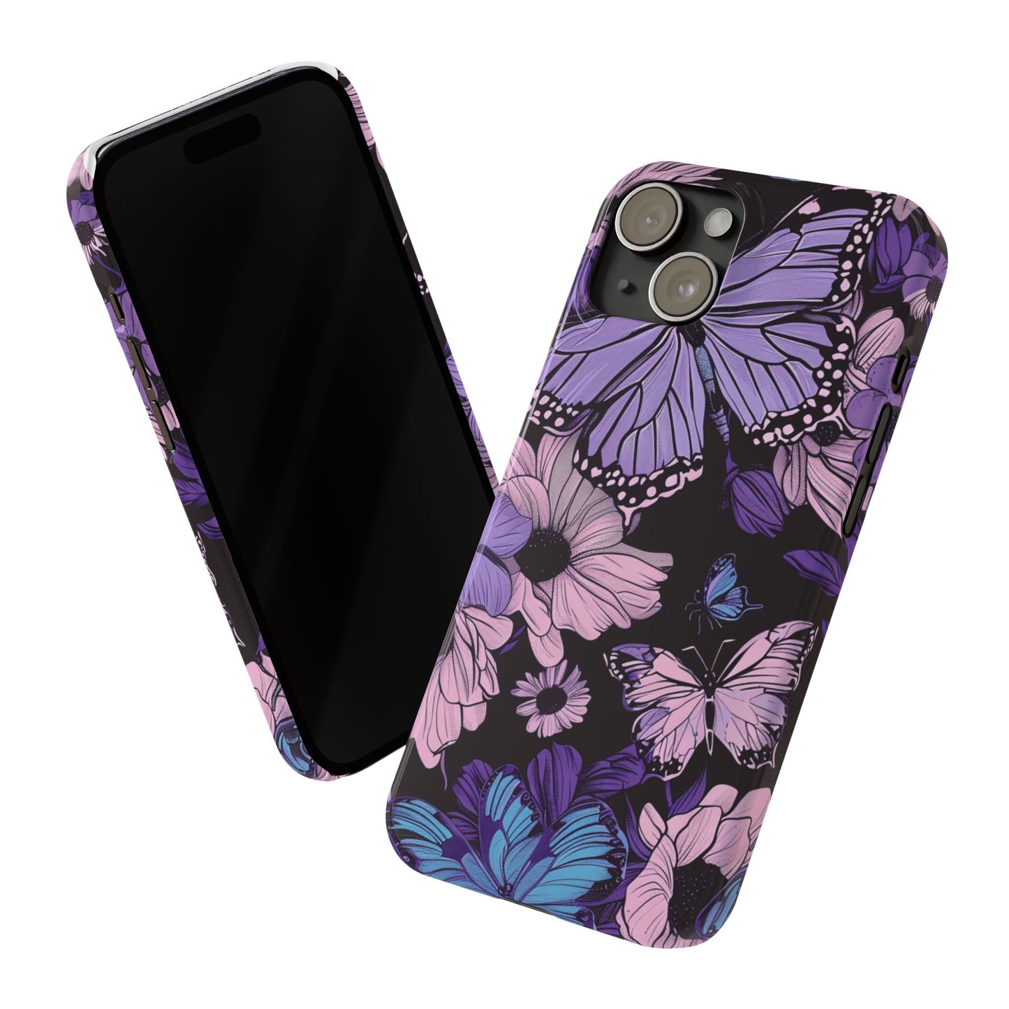 Butterfly Floral Phone Case | Slim Phone Cases for Nature Lovers, Floral Gifts, Trendy Accessories, Spring Vibes, Unique Phone Cover