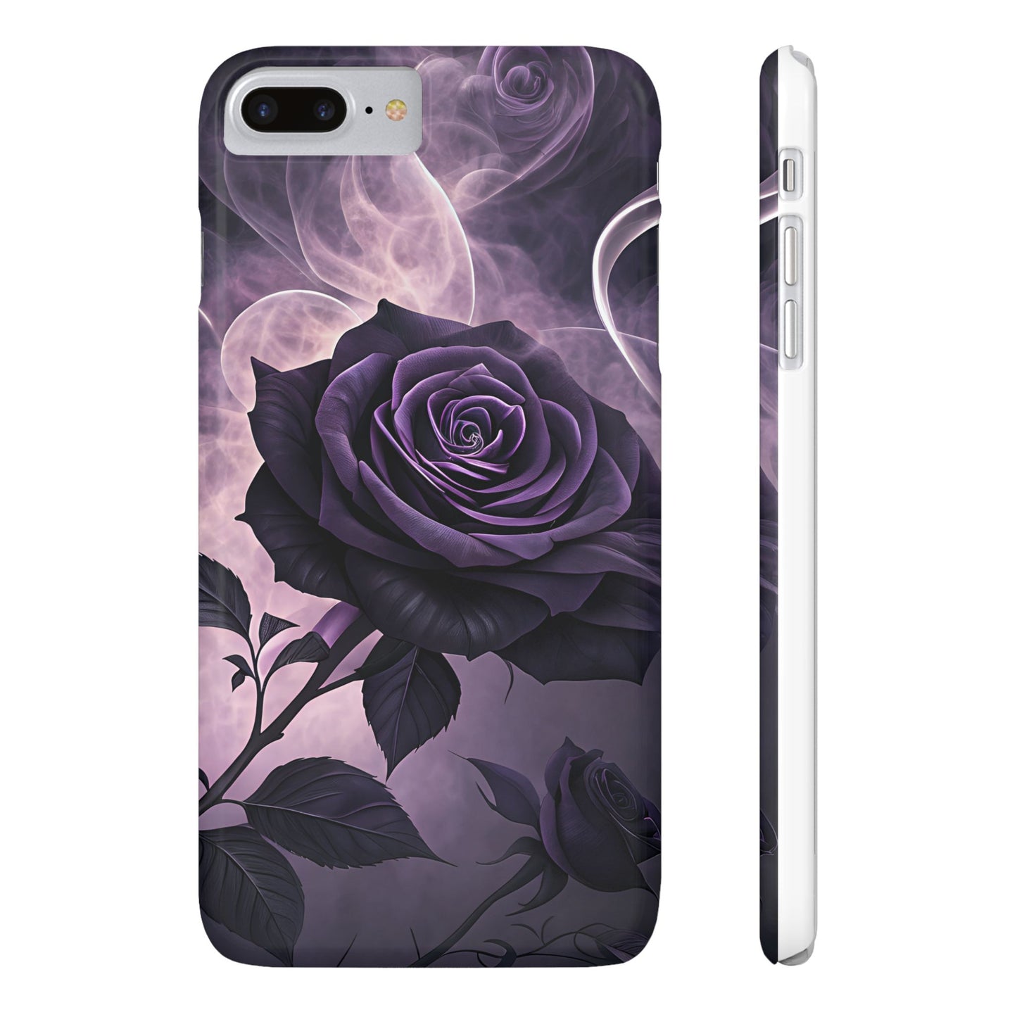 Elegant Purple Rose Phone Cases, Stylish Slim Cases for Flower Lovers, Floral Accessories, Birthday Gifts, Unique Phone Covers