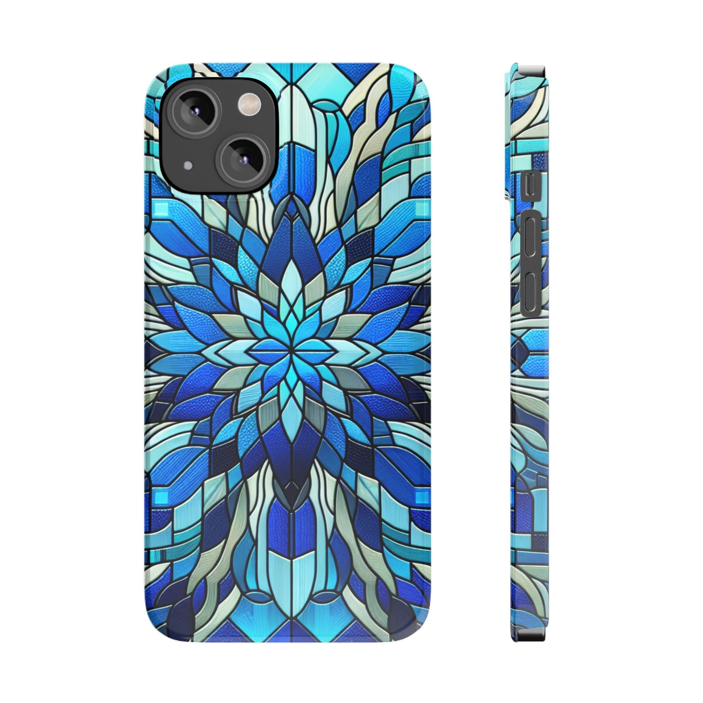 Vibrant Stained Glass Phone Cases - Artistic Cell Phone Cover, Unique Gift for Her, Phone Accessories, Holiday Present, Modern Decor