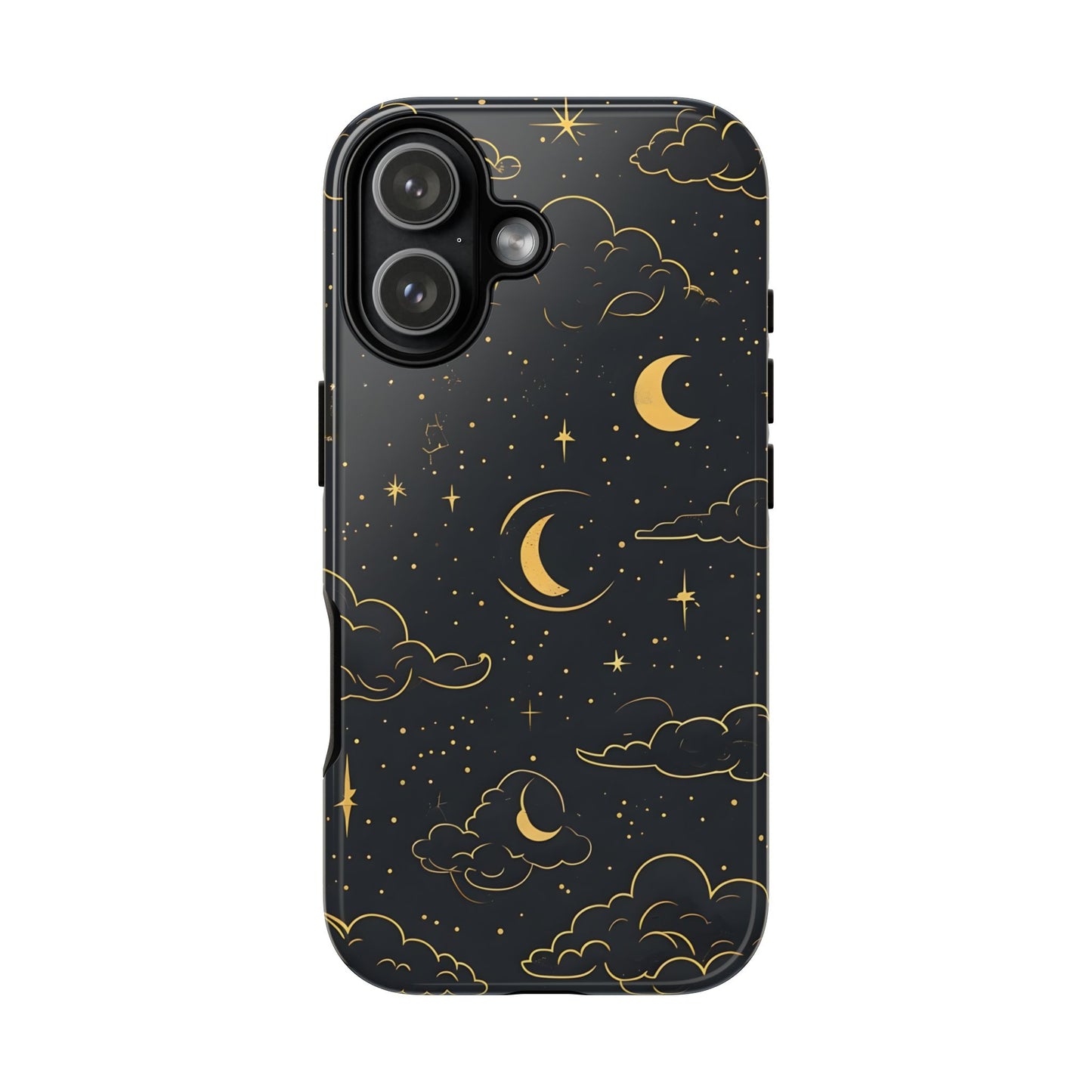 Celestial Tough Phone Case, Starry Night Design, Cozy Vibe, Gift for Space Lovers, Compatible with iPhone 17, 16, 15, 14, 13, Galaxy, Google