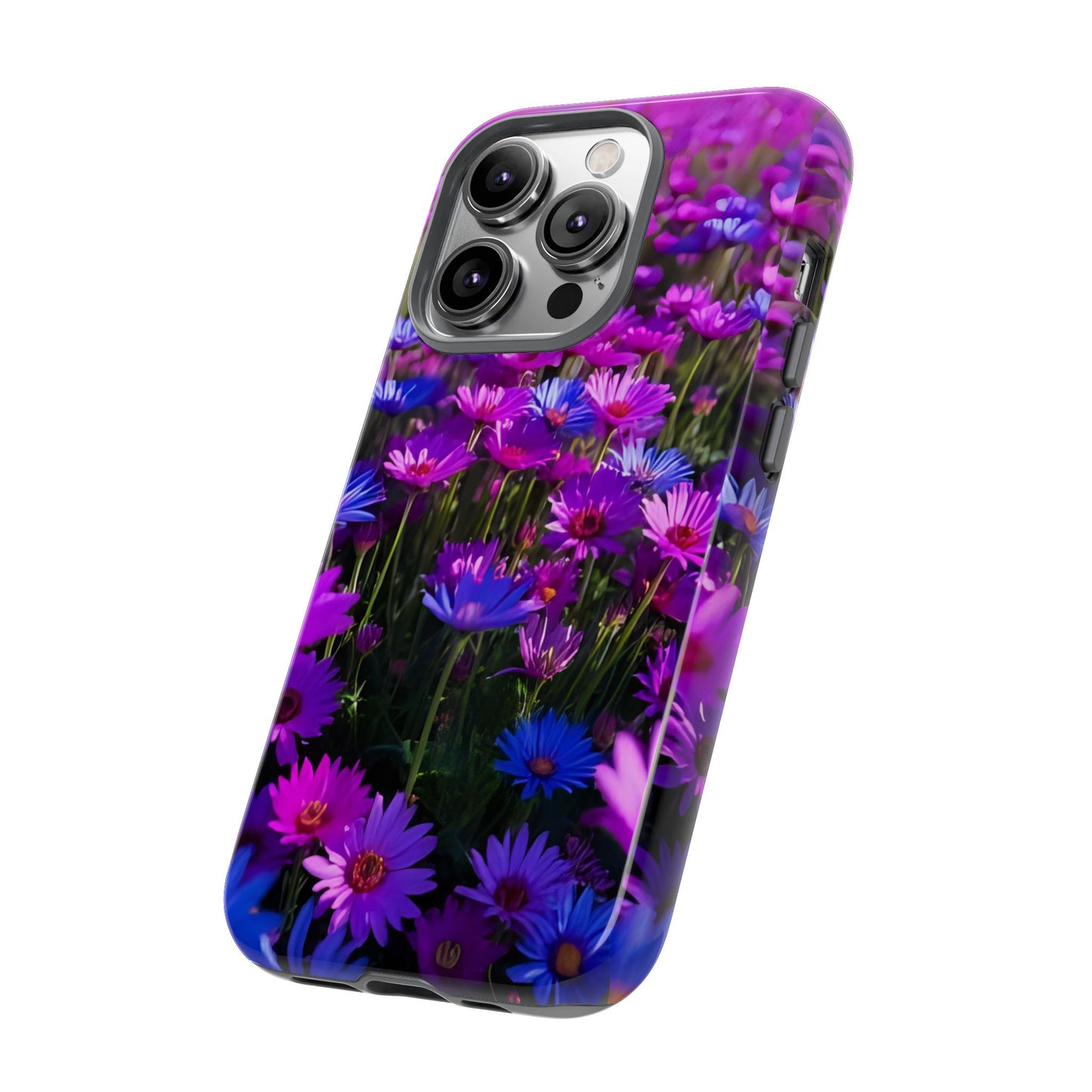 Wildflower Meadow Phone Case, Colorful Floral Garden Aesthetic, Vibrant Tough Phone Case, Compatible with iPhone, Galaxy, Google