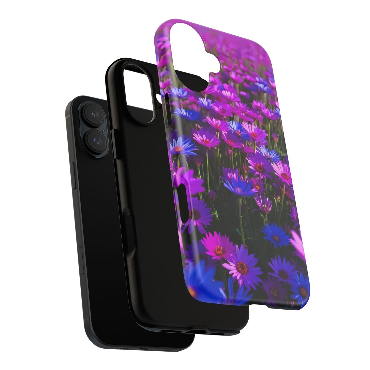 Wildflower Meadow Phone Case, Colorful Floral Garden Aesthetic, Vibrant Tough Phone Case, Compatible with iPhone, Galaxy, Google