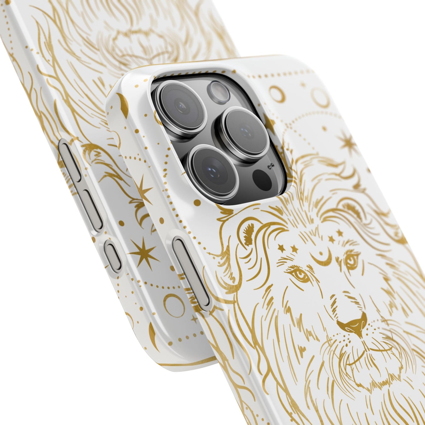 Leo Zodiac Slim Phone Case, Astrology Gift for Her, Celestial Star Sign Cover, Compatible with iPhone 17, 16, 15, 14, 13, 12, 11