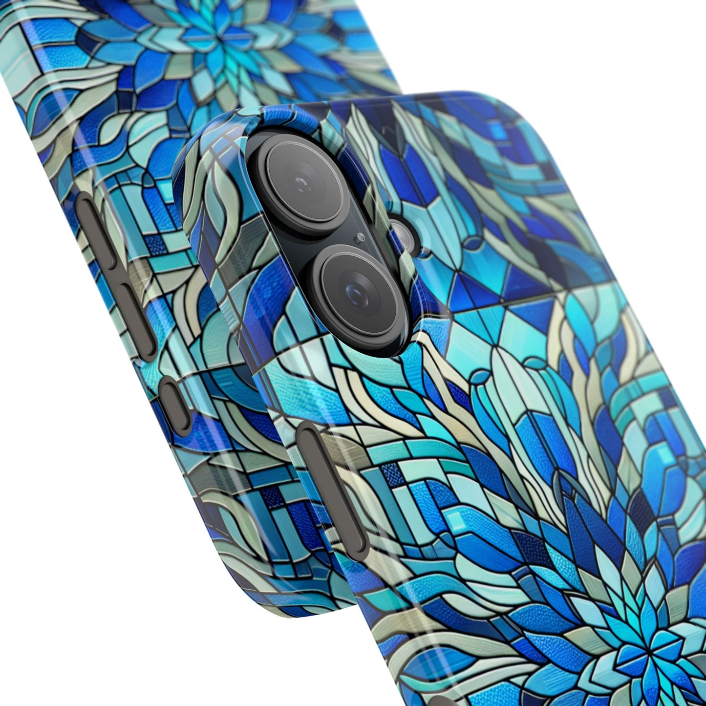 Stained Glass Slim Phone Cases, Floral Phone Covers, Unique Gifts, Artistic Phone Skins, Smartphone Accessories, Stylish Cases