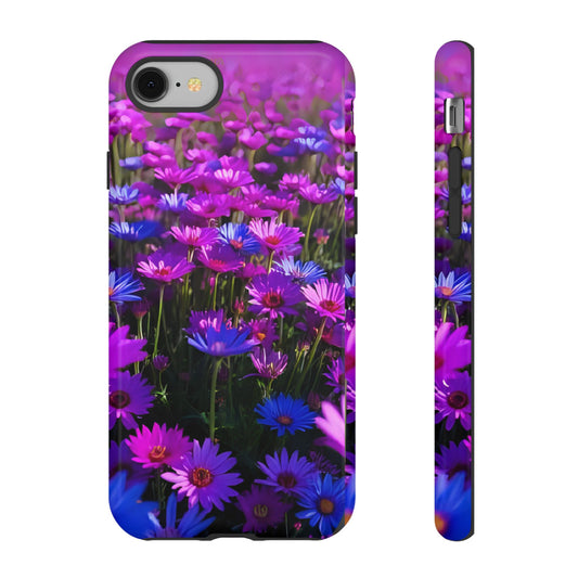 Wildflower Meadow Phone Case, Colorful Floral Garden Aesthetic, Vibrant Tough Phone Case, Compatible with iPhone, Galaxy, Google