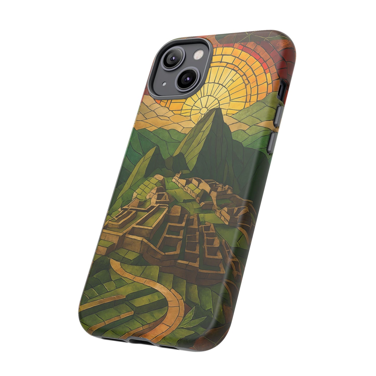 Inca Ruins Tough Phone Case - Machu Picchu Landmark Design, Historic Peru Travel Aesthetic Compatible with iPhone, Galaxy, and Google Phones