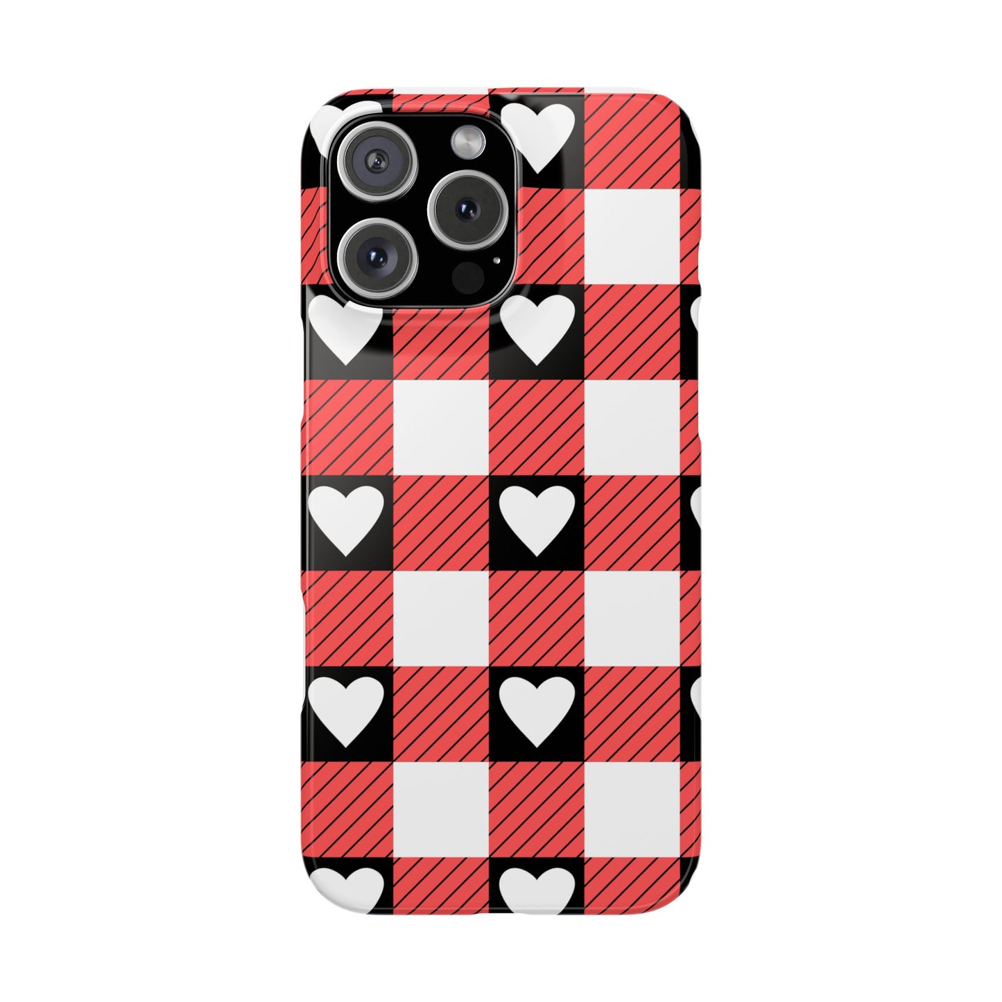 Alice in Wonderland Slim Phone Case, Queen of Hearts Phone Cover, Compatible with iPhone 17, 16, 15, 14, 13
