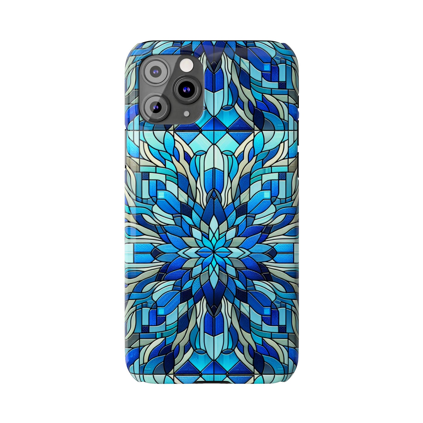 Stained Glass Slim Phone Cases, Floral Phone Covers, Unique Gifts, Artistic Phone Skins, Smartphone Accessories, Stylish Cases